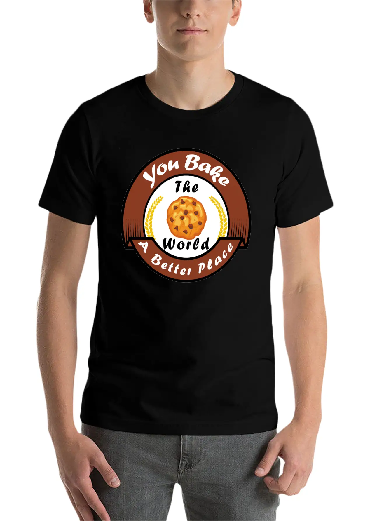 Funny Design, You Bake The World A Better Place. Classic Cotton Tee – Unisex Comfort For Any Season
