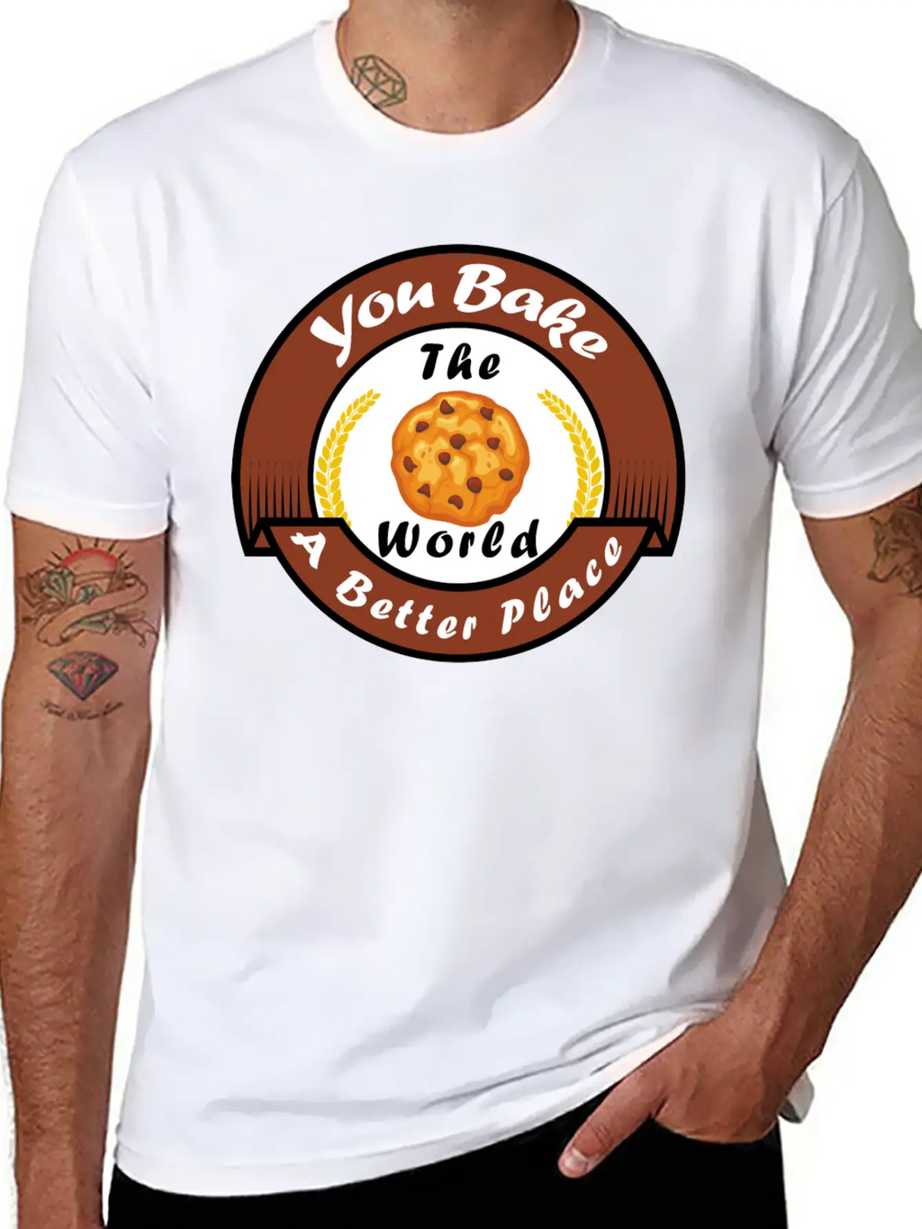 Funny Design, You Bake The World A Better Place. Classic Cotton Tee – Unisex Comfort For Any Season