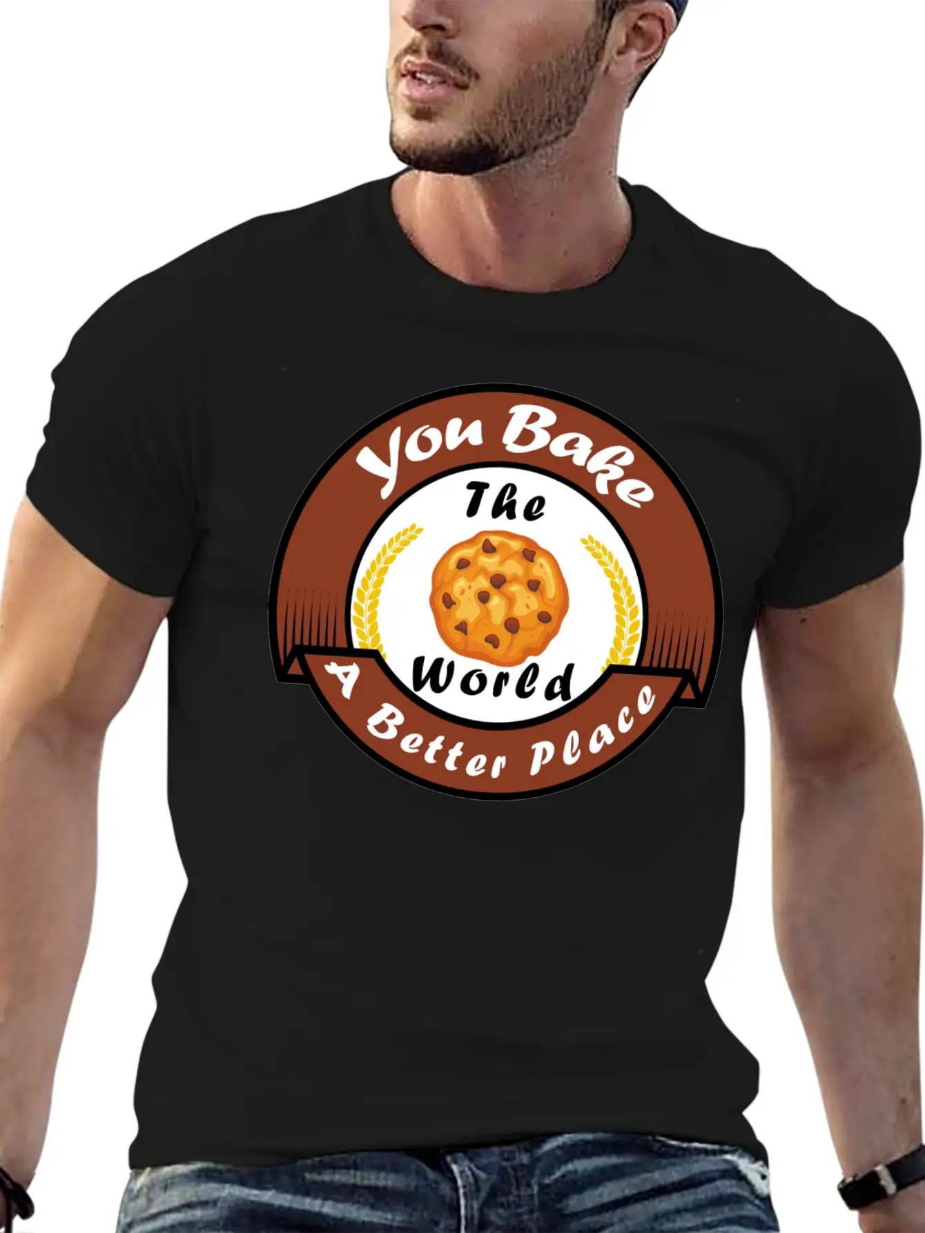 Funny Design, You Bake The World A Better Place. Classic Cotton Tee – Unisex Comfort For Any Season