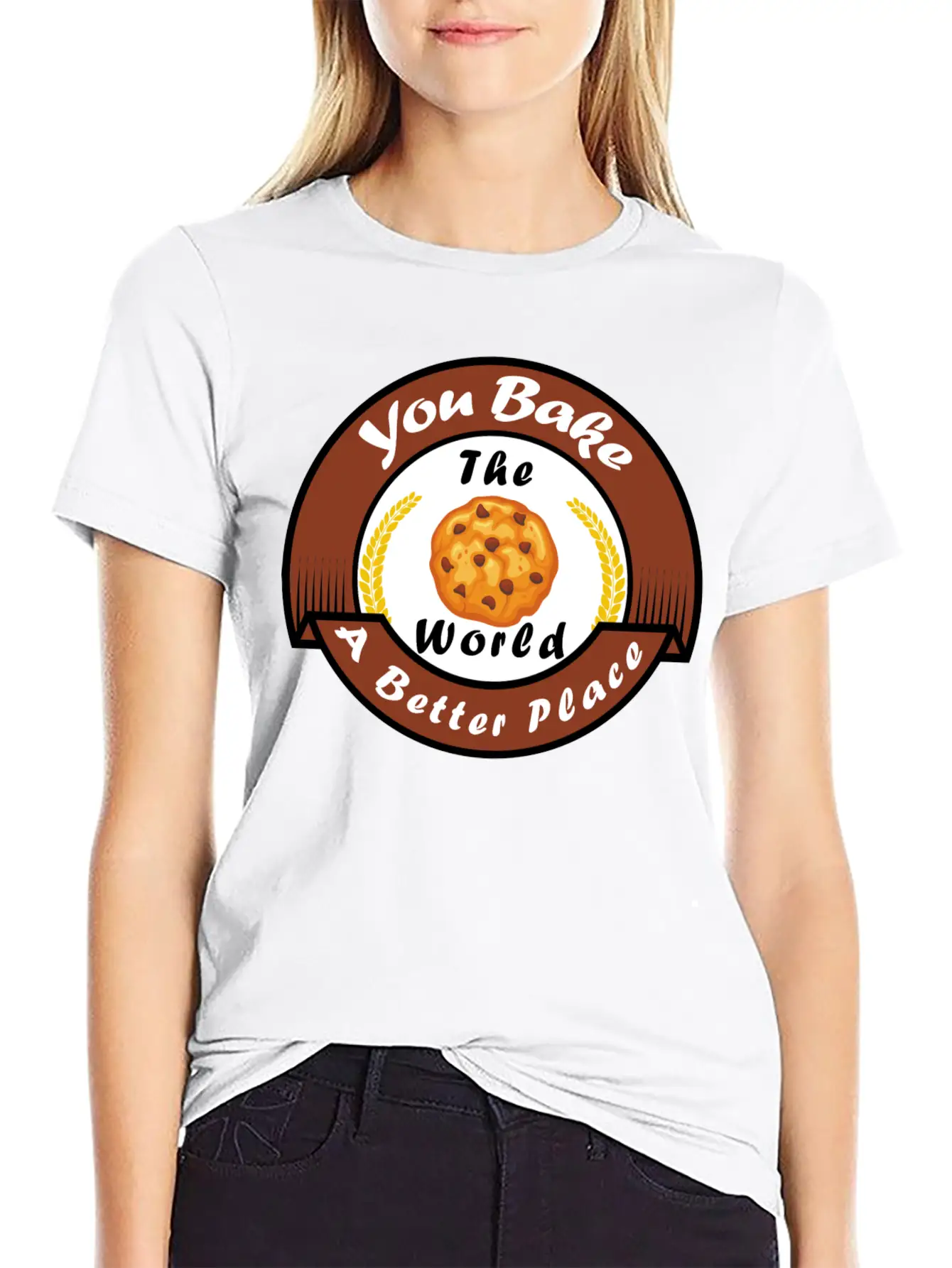 Funny Design, You Bake The World A Better Place. Classic Cotton Tee – Unisex Comfort For Any Season
