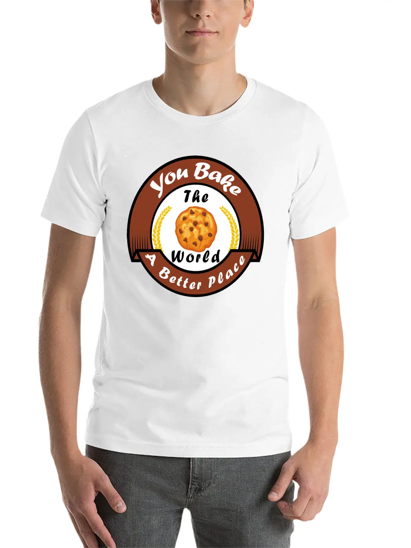 Funny Design, You Bake The World A Better Place. Classic Cotton Tee – Unisex Comfort For Any Season