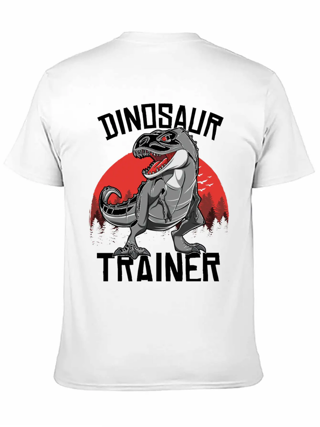 Funny Dinosaur T Rex Trainer Halloween Costume Breathable Soft Cotton T-Shirt – Timeless Casual Look