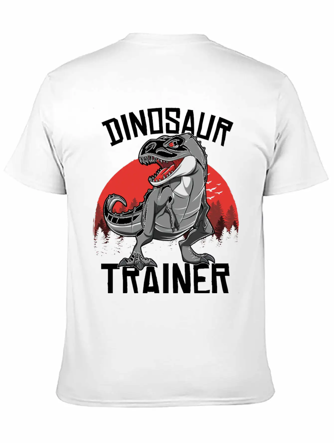 Funny Dinosaur T Rex Trainer Halloween Costume Breathable Soft Cotton T-Shirt – Timeless Casual Look