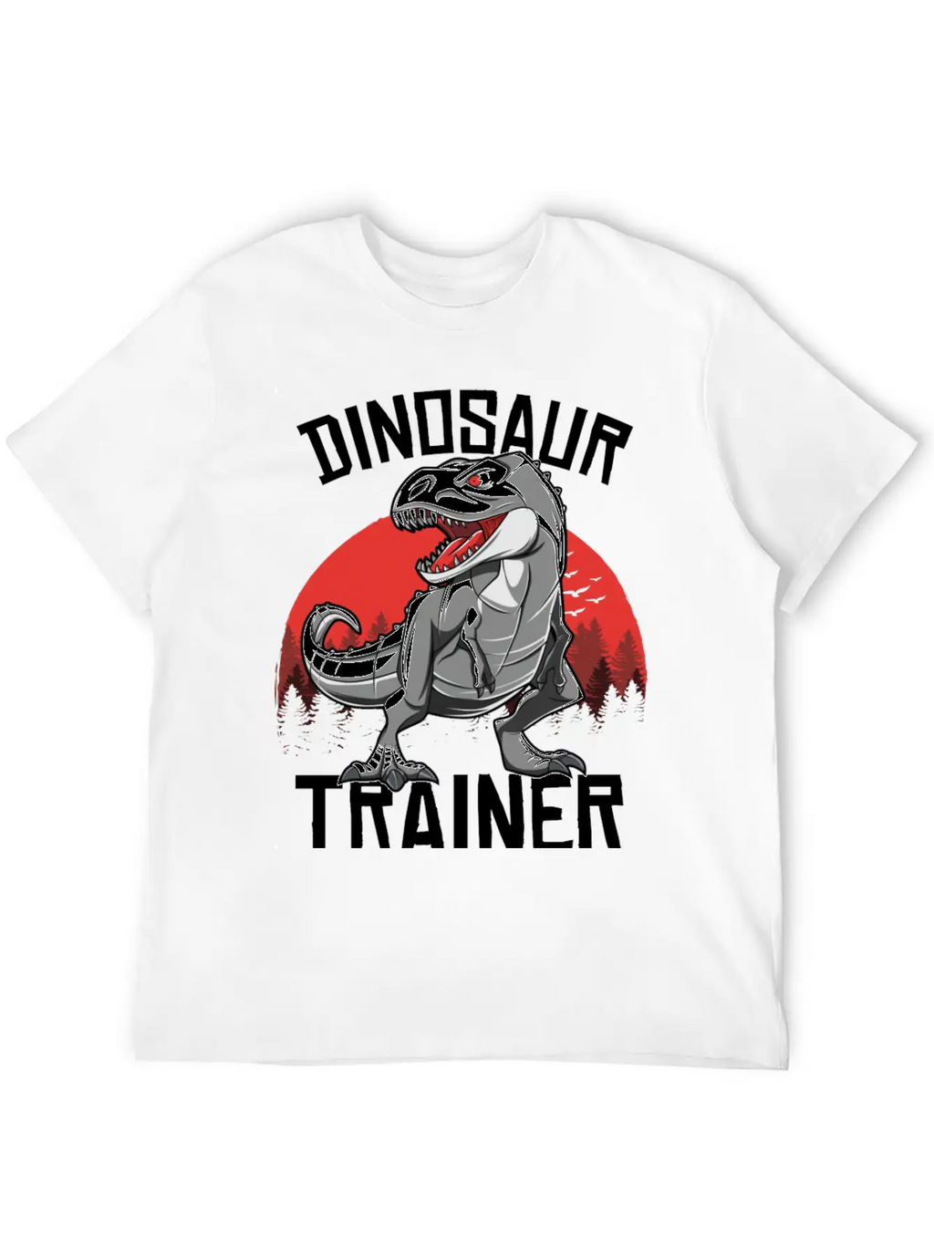 Funny Dinosaur T Rex Trainer Halloween Costume Breathable Soft Cotton T-Shirt – Timeless Casual Look
