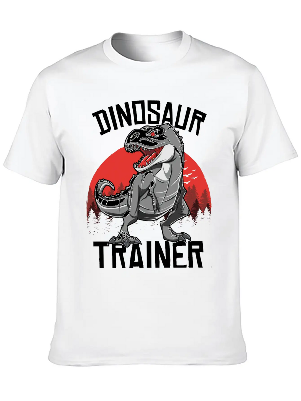 Funny Dinosaur T Rex Trainer Halloween Costume Breathable Soft Cotton T-Shirt – Timeless Casual Look