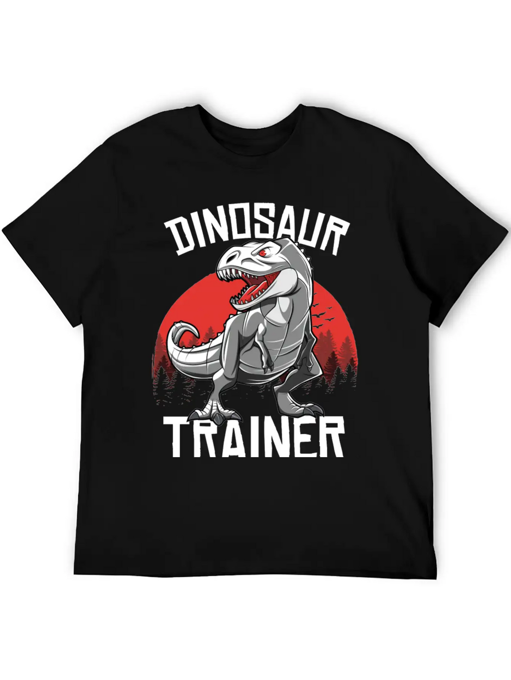 Funny Dinosaur T Rex Trainer Halloween Costume Breathable Soft Cotton T-Shirt – Timeless Casual Look