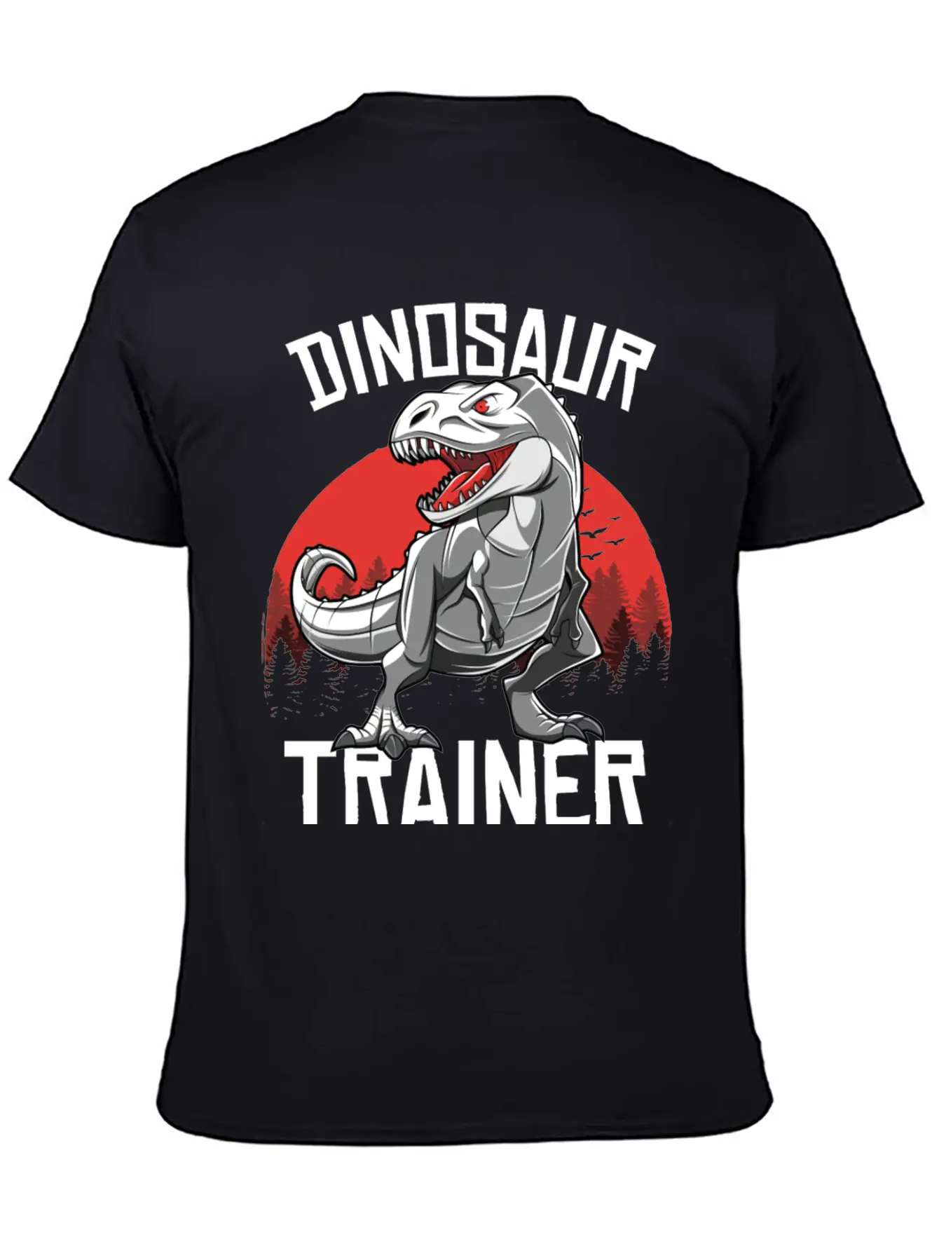 Funny Dinosaur T Rex Trainer Halloween Costume Breathable Soft Cotton T-Shirt – Timeless Casual Look