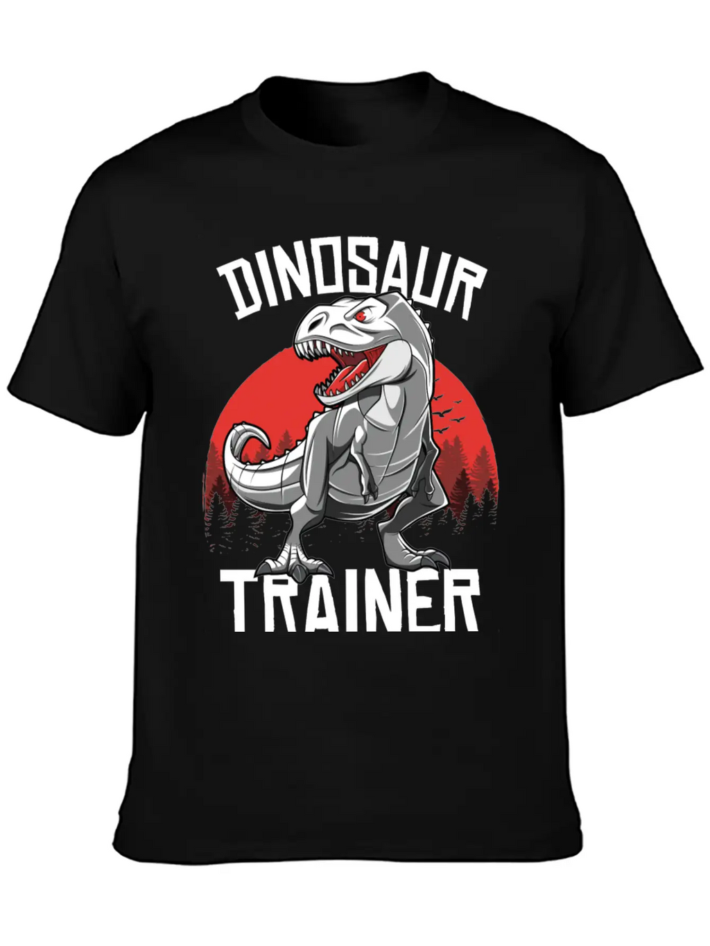 Funny Dinosaur T Rex Trainer Halloween Costume Breathable Soft Cotton T-Shirt – Timeless Casual Look