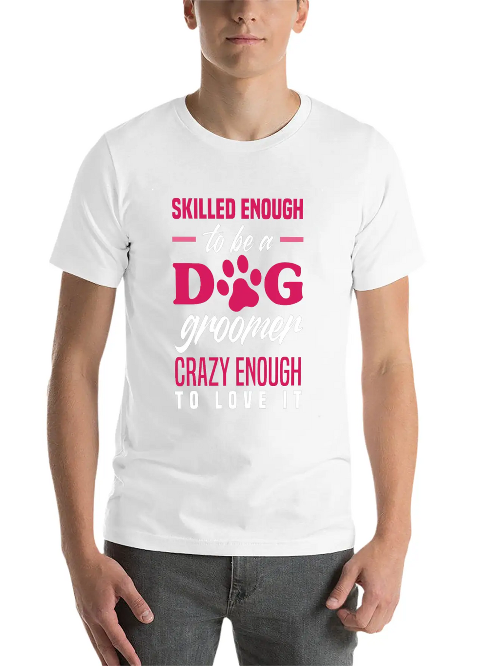 Funny Dog Groomer Grooming Fur Artist Pet Stylist Basic Graphic T-Shirt – Daily Comfort In Soft Cotton