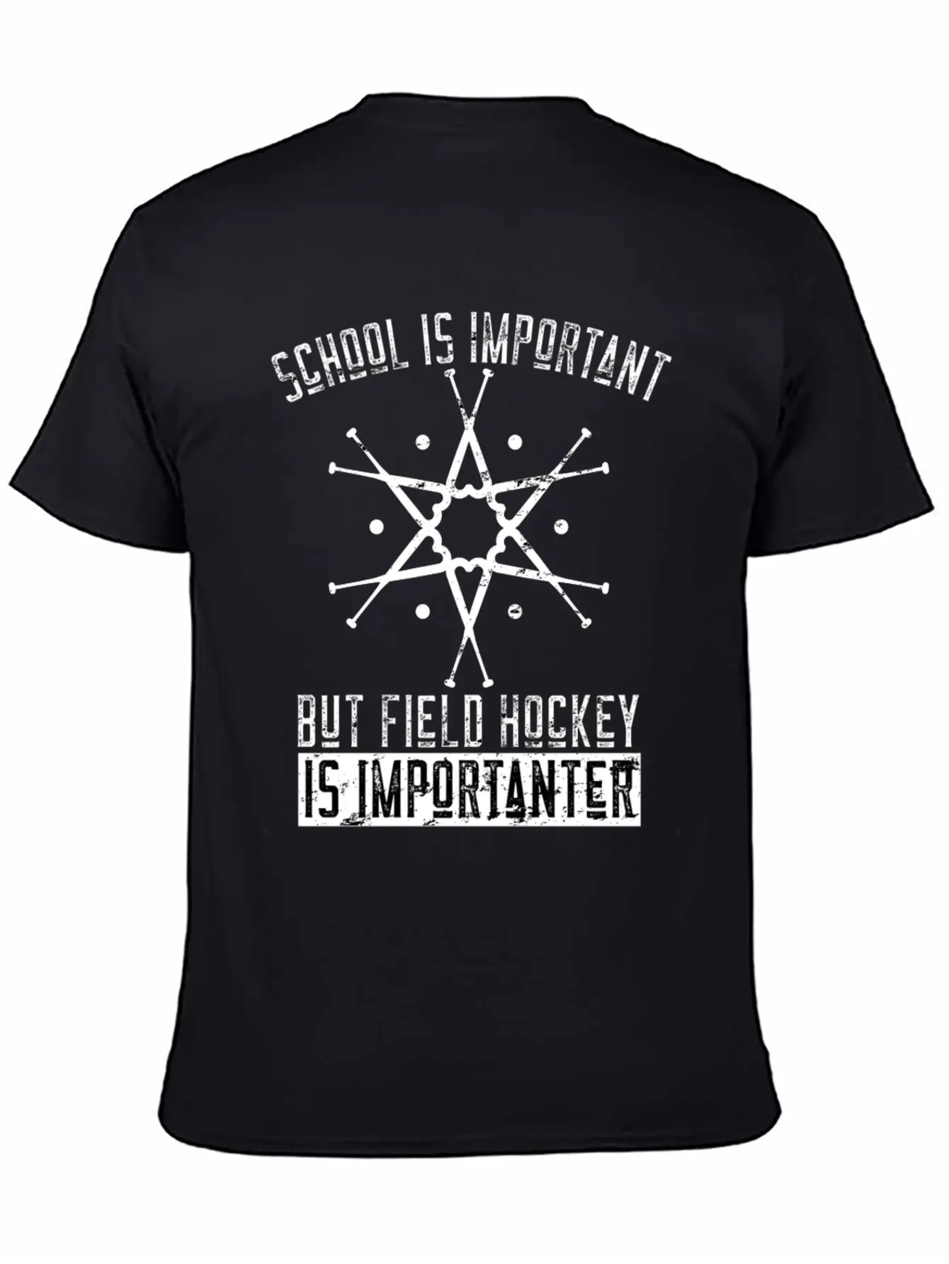 Funny Field Hockey Player Gift Stylish Everyday T-Shirt – Unisex Basic Cotton Tee