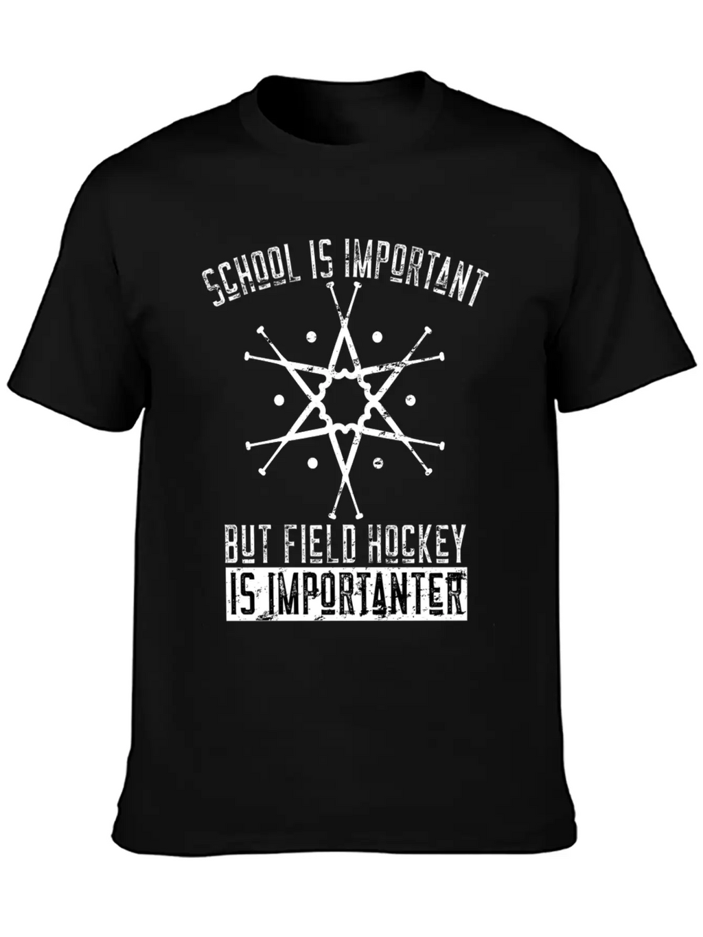 Funny Field Hockey Player Gift Stylish Everyday T-Shirt – Unisex Basic Cotton Tee