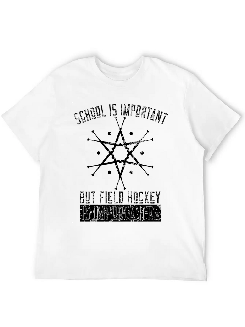 Funny Field Hockey Player Gift Stylish Everyday T-Shirt – Unisex Basic Cotton Tee