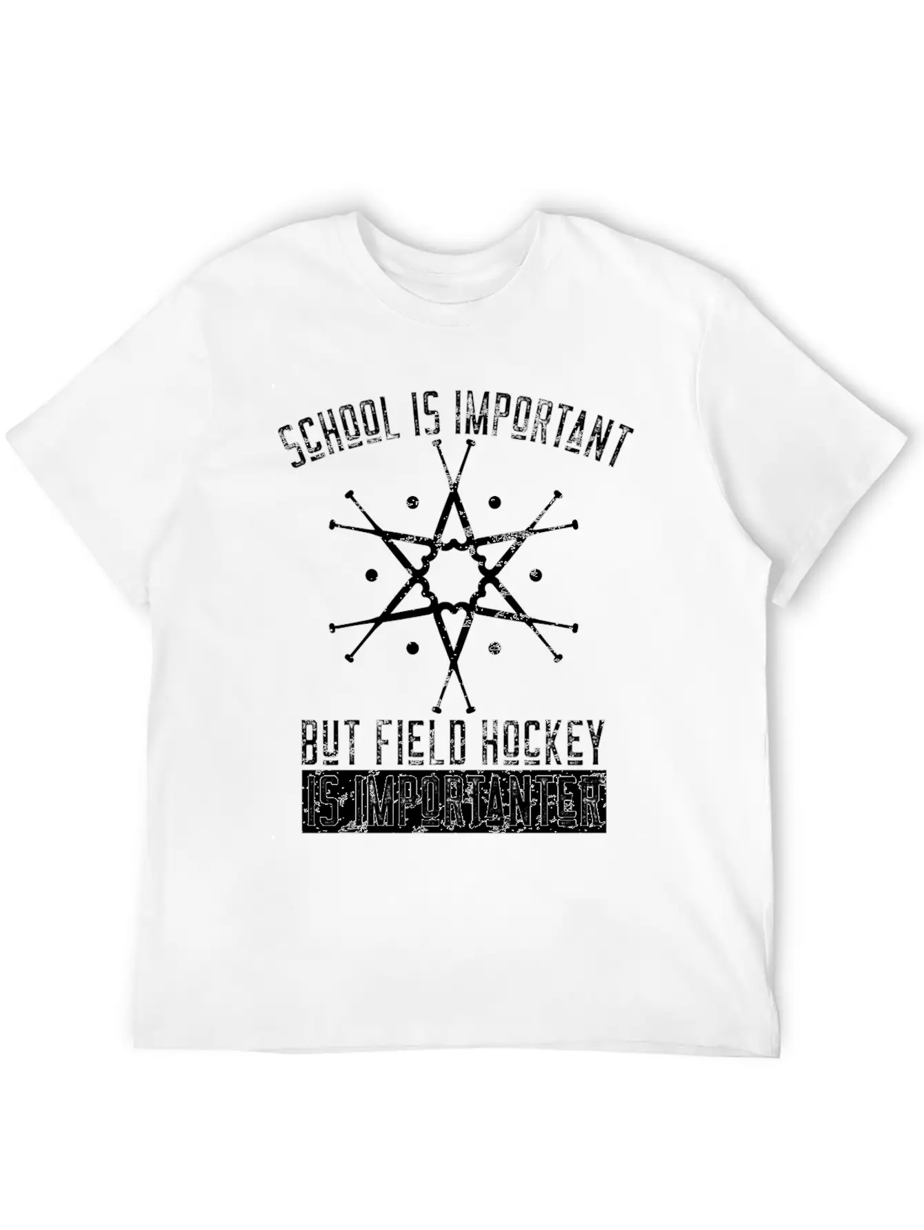 Funny Field Hockey Player Gift Stylish Everyday T-Shirt – Unisex Basic Cotton Tee