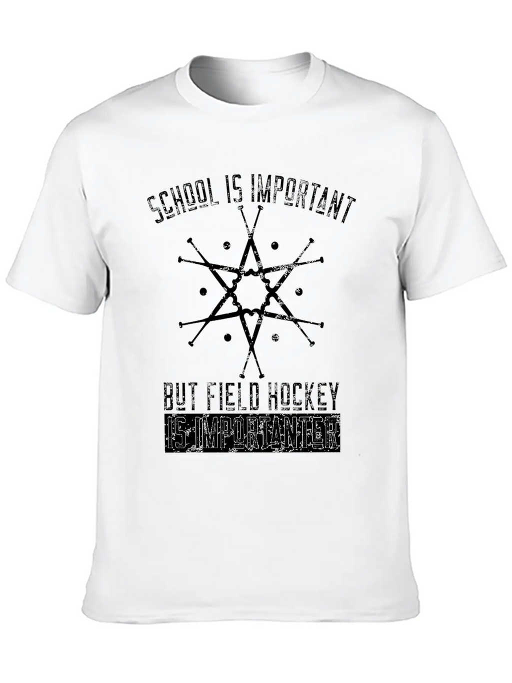 Funny Field Hockey Player Gift Stylish Everyday T-Shirt – Unisex Basic Cotton Tee