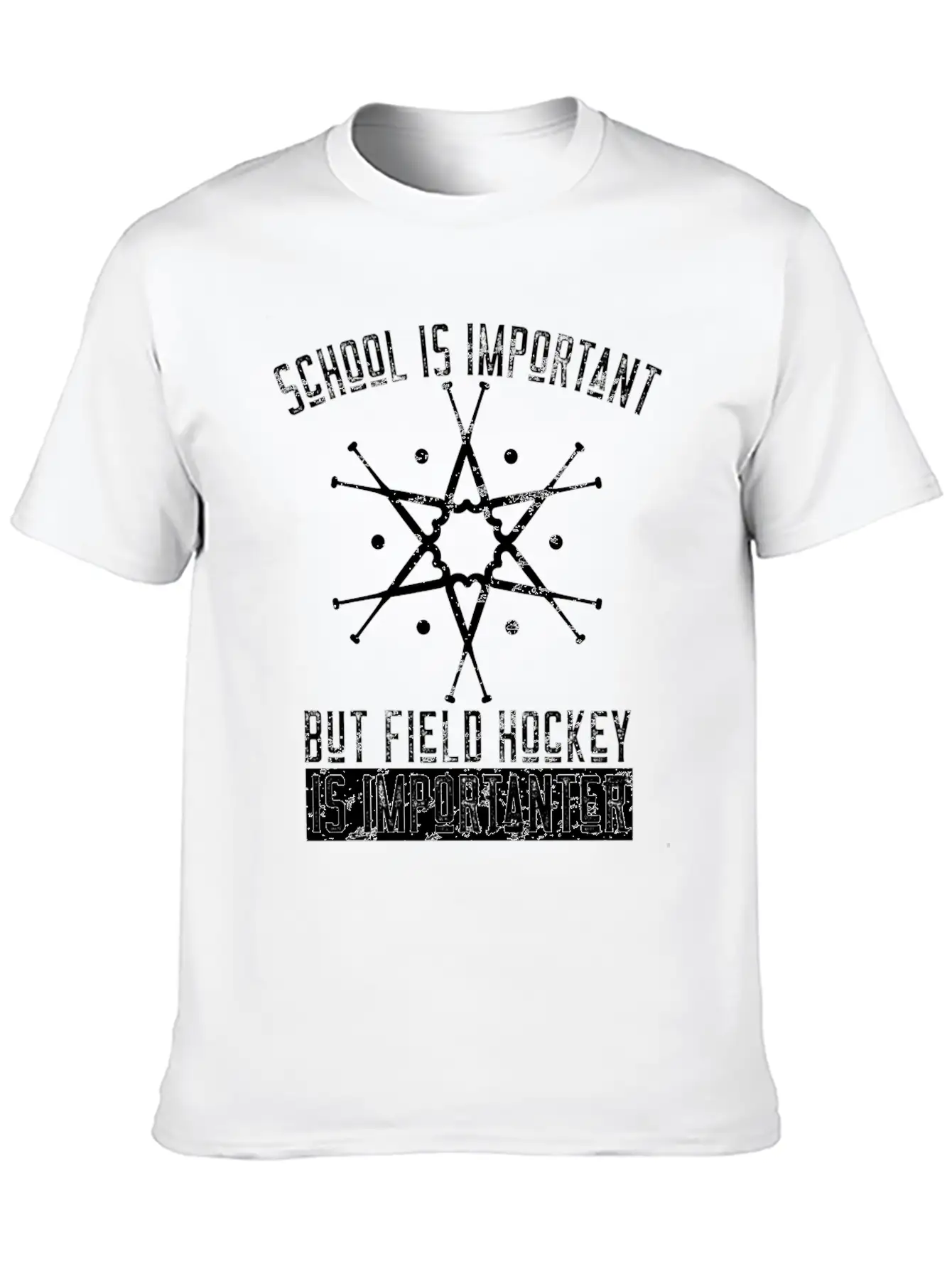 Funny Field Hockey Player Gift Stylish Everyday T-Shirt – Unisex Basic Cotton Tee