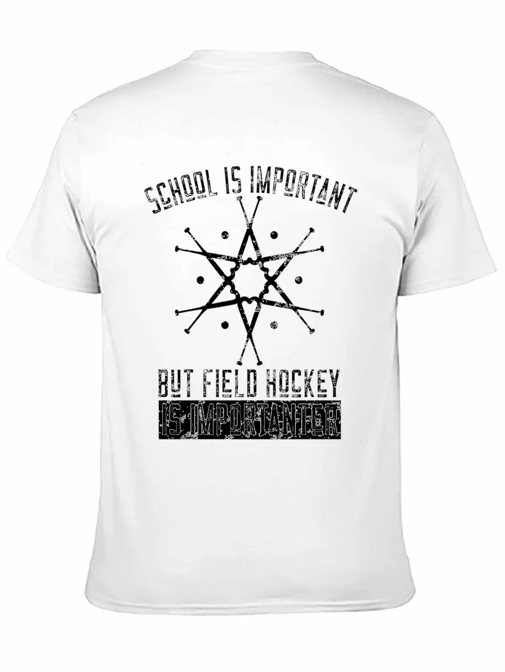 Funny Field Hockey Player Gift Stylish Everyday T-Shirt – Unisex Basic Cotton Tee