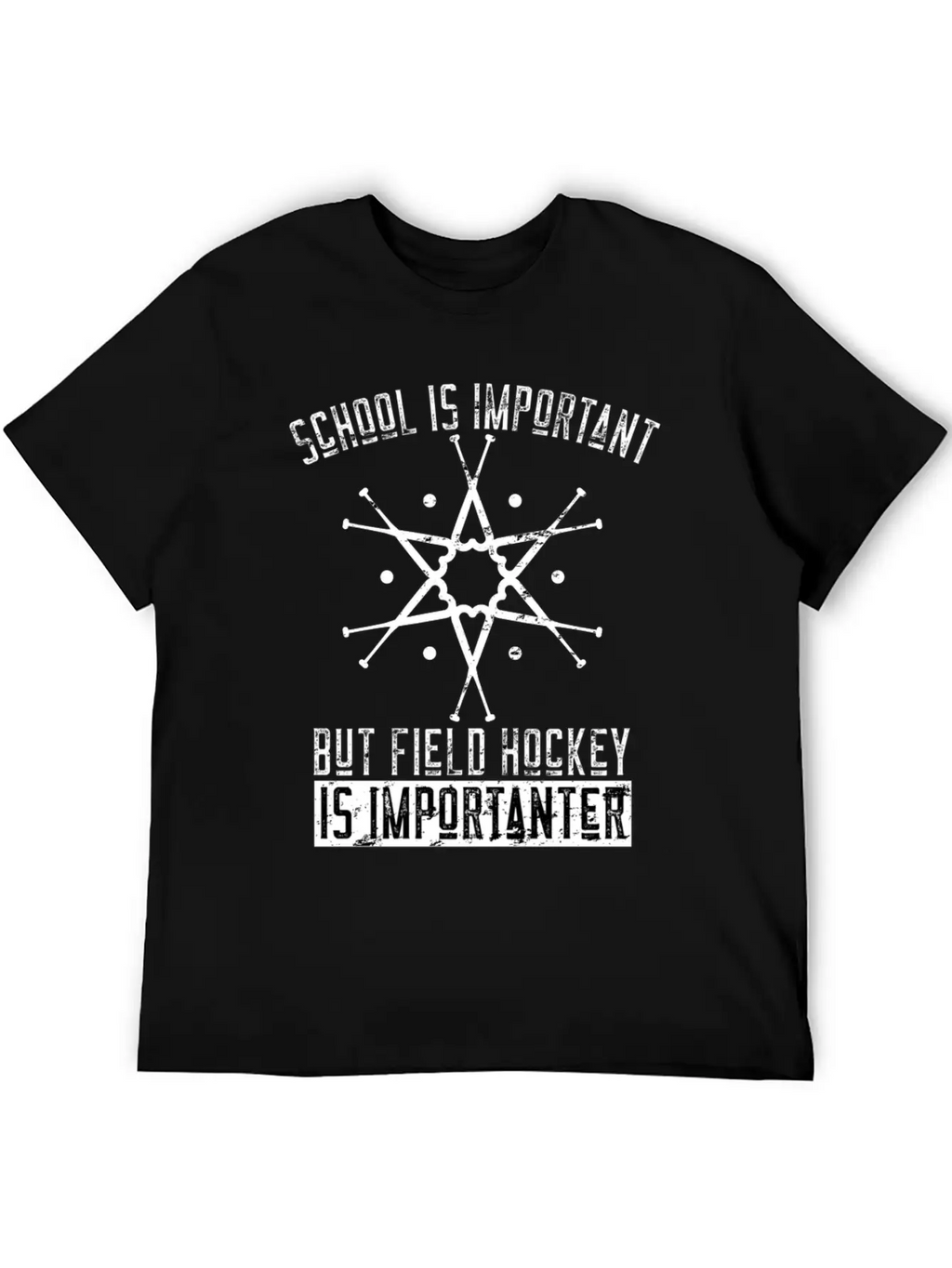 Funny Field Hockey Player Gift Stylish Everyday T-Shirt – Unisex Basic Cotton Tee