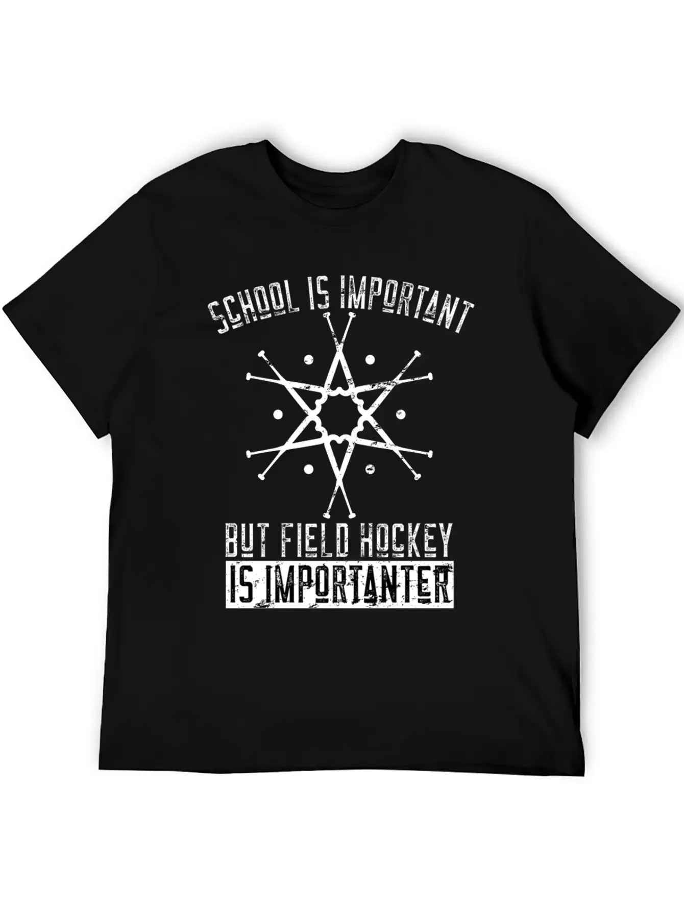 Funny Field Hockey Player Gift Stylish Everyday T-Shirt – Unisex Basic Cotton Tee