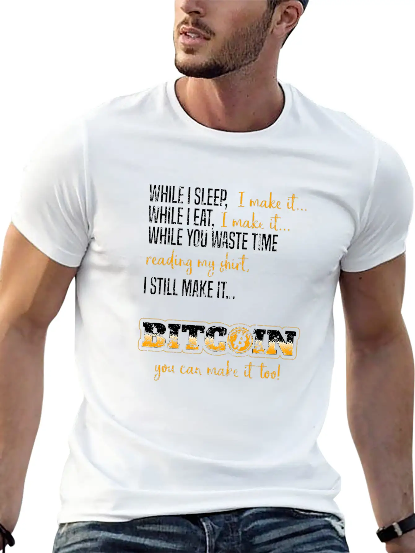 Funny Gift Bitcoin Crypto JUST Shirt Breathable Soft Cotton T-Shirt – Timeless Casual Look