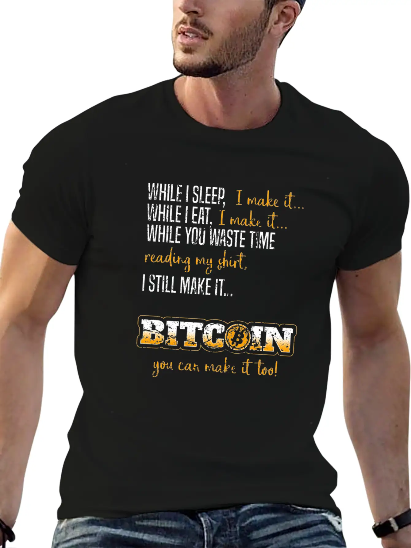 Funny Gift Bitcoin Crypto JUST Shirt Breathable Soft Cotton T-Shirt – Timeless Casual Look