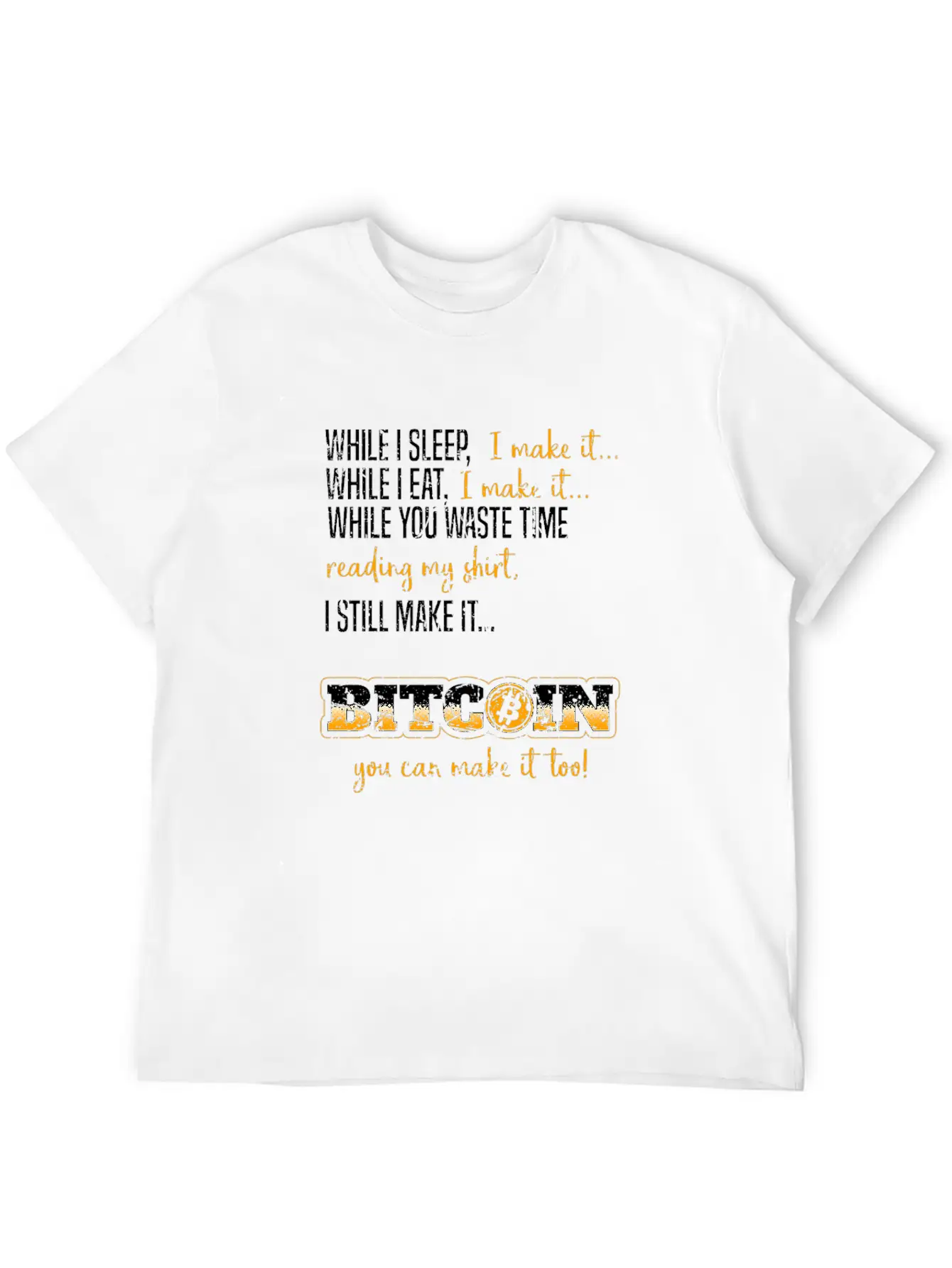 Funny Gift Bitcoin Crypto JUST Shirt Breathable Soft Cotton T-Shirt – Timeless Casual Look