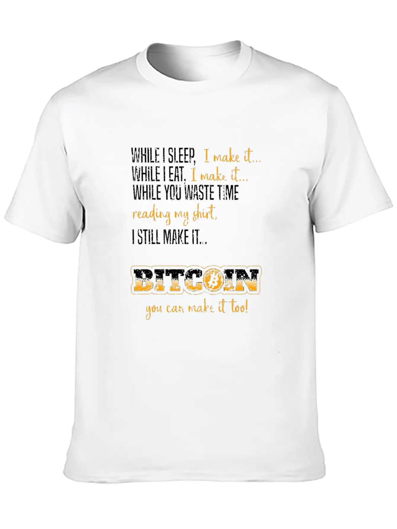 Funny Gift Bitcoin Crypto JUST Shirt Breathable Soft Cotton T-Shirt – Timeless Casual Look