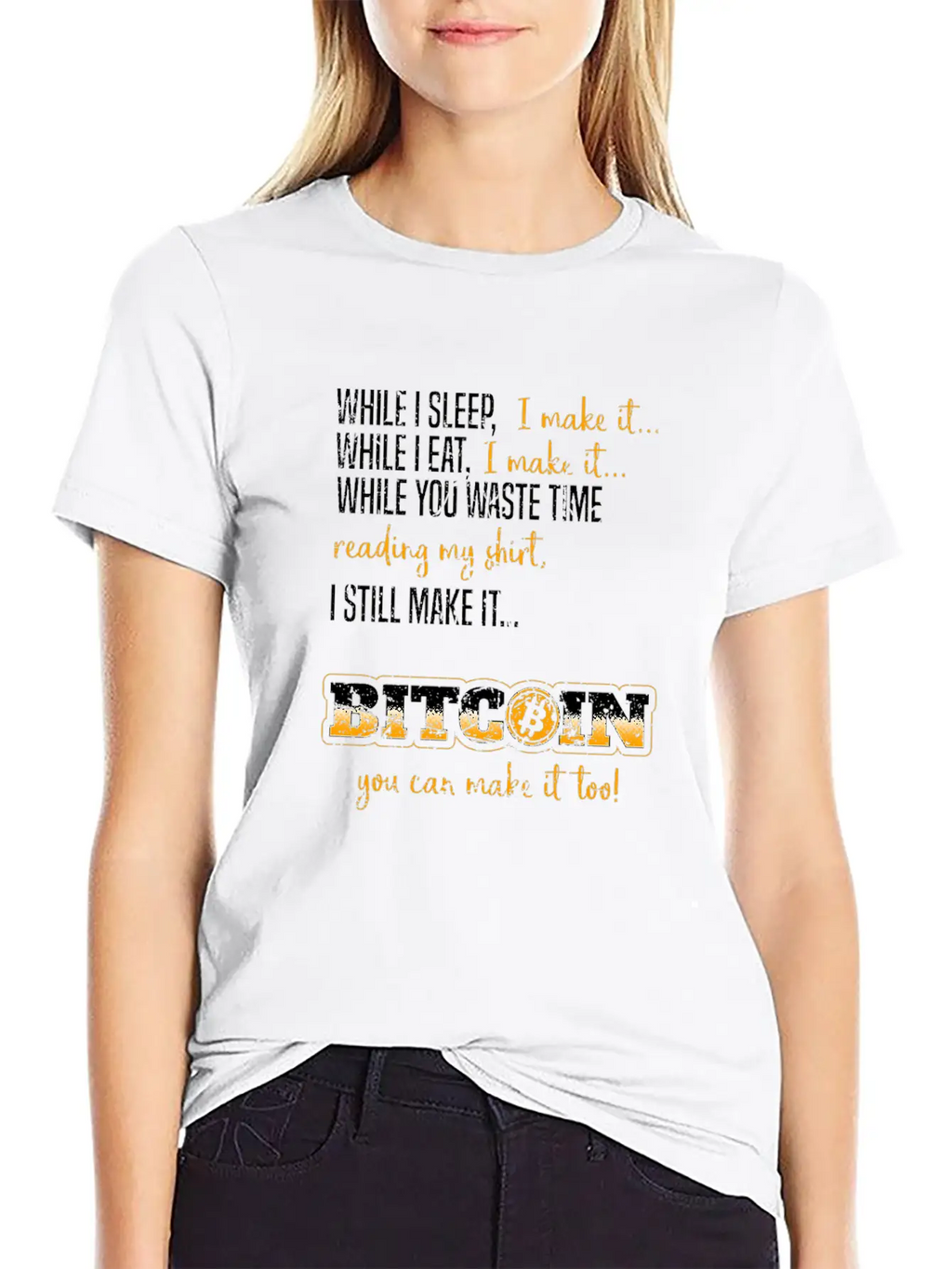 Funny Gift Bitcoin Crypto JUST Shirt Breathable Soft Cotton T-Shirt – Timeless Casual Look