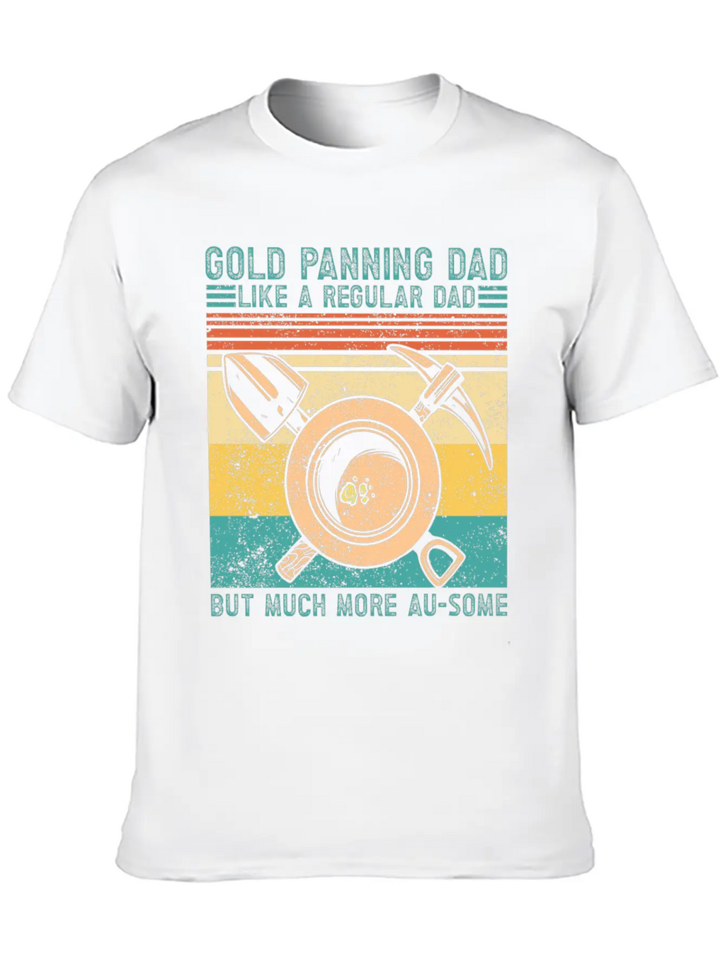 Funny Gold Panning Gold Prospectors Gold Miner Dig Basic Graphic T-Shirt – Daily Comfort In Soft Cotton