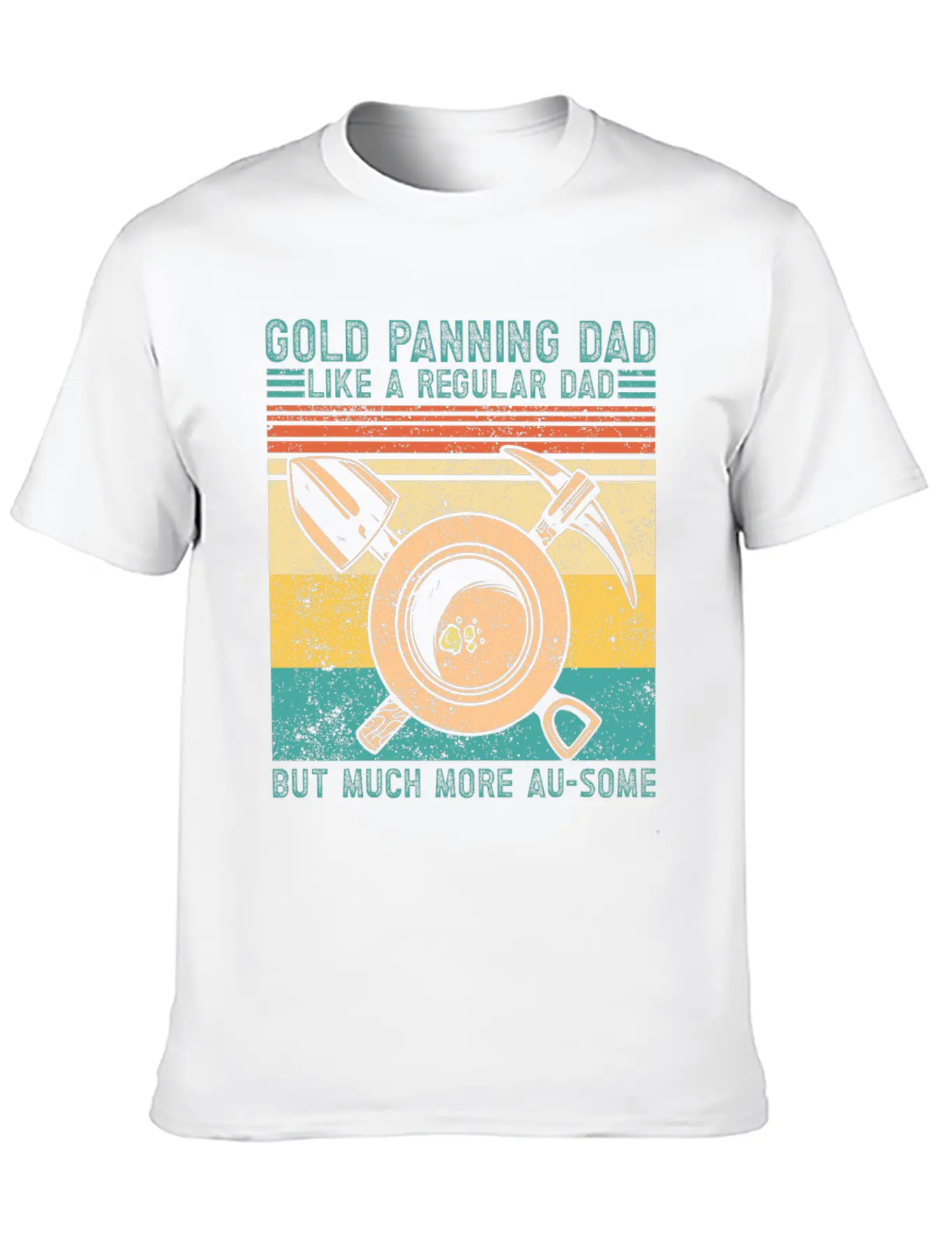 Funny Gold Panning Gold Prospectors Gold Miner Dig Basic Graphic T-Shirt – Daily Comfort In Soft Cotton