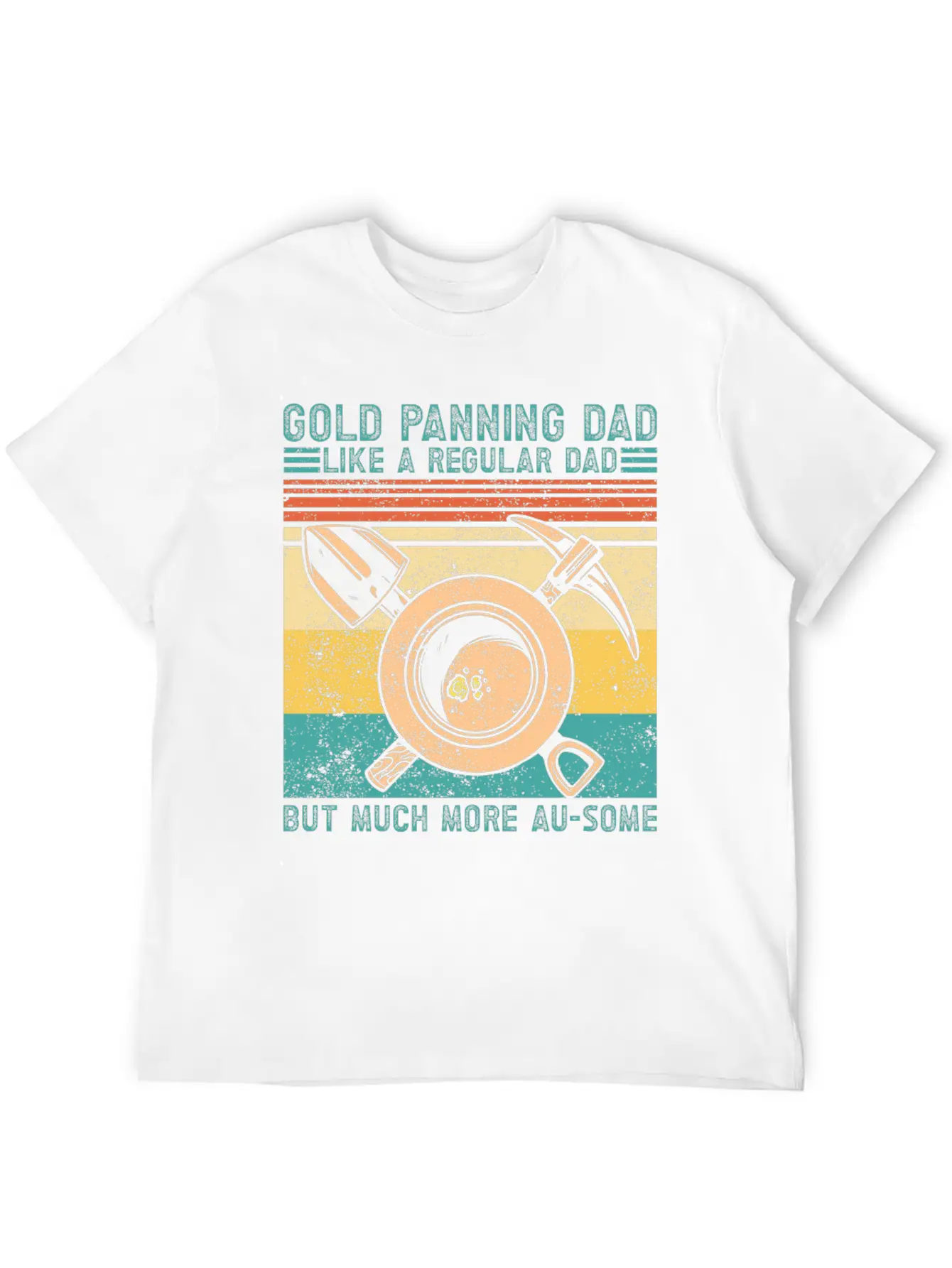 Funny Gold Panning Gold Prospectors Gold Miner Dig Basic Graphic T-Shirt – Daily Comfort In Soft Cotton