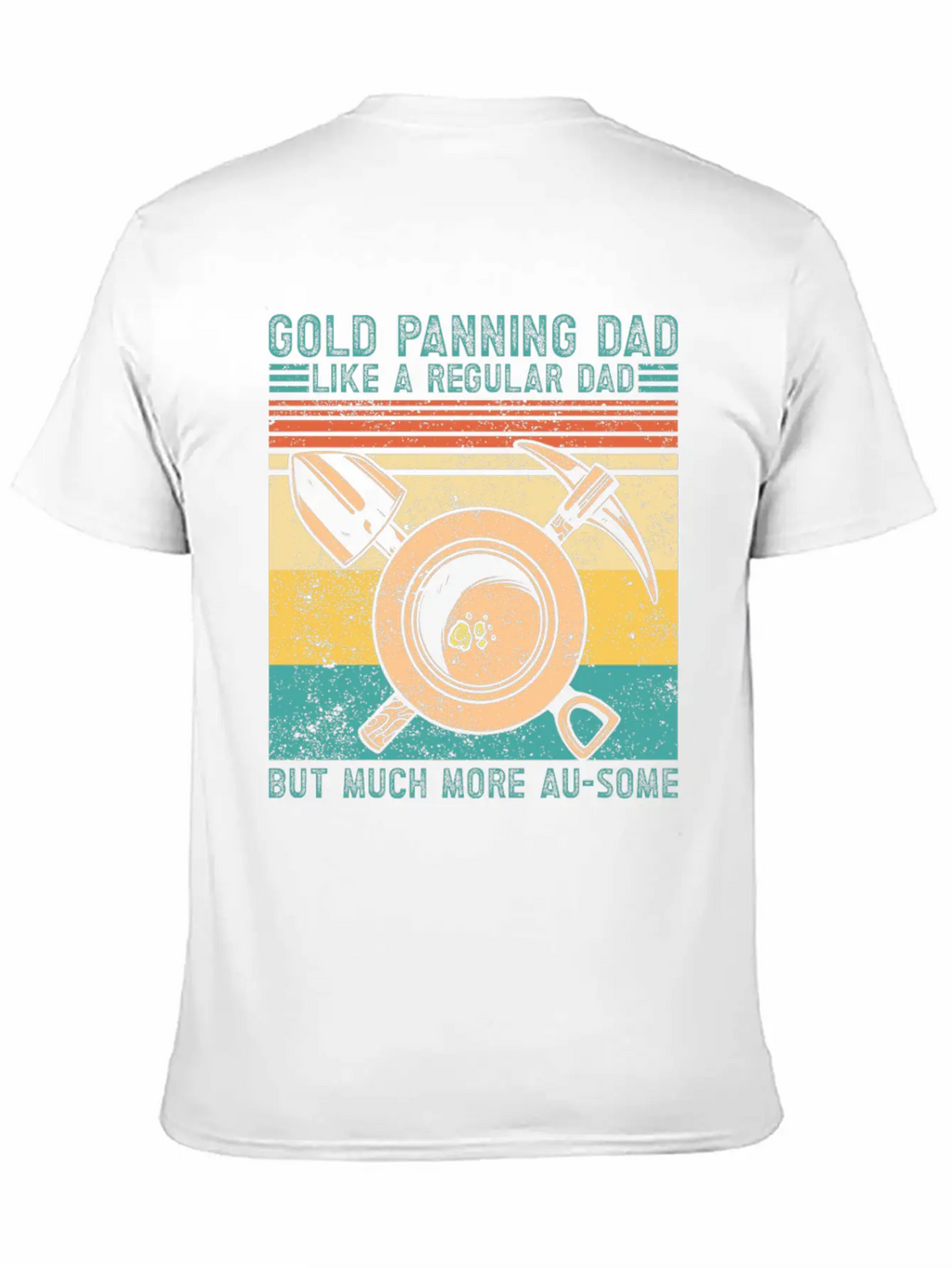 Funny Gold Panning Gold Prospectors Gold Miner Dig Basic Graphic T-Shirt – Daily Comfort In Soft Cotton