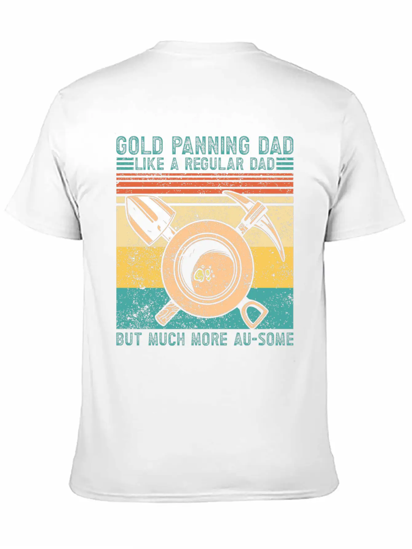 Funny Gold Panning Gold Prospectors Gold Miner Dig Basic Graphic T-Shirt – Daily Comfort In Soft Cotton