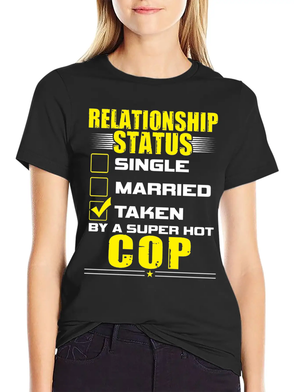 Funny His And Her Clothing Gift Idea Cop Unisex Casual T-Shirt – Clean Design For Daily Comfort