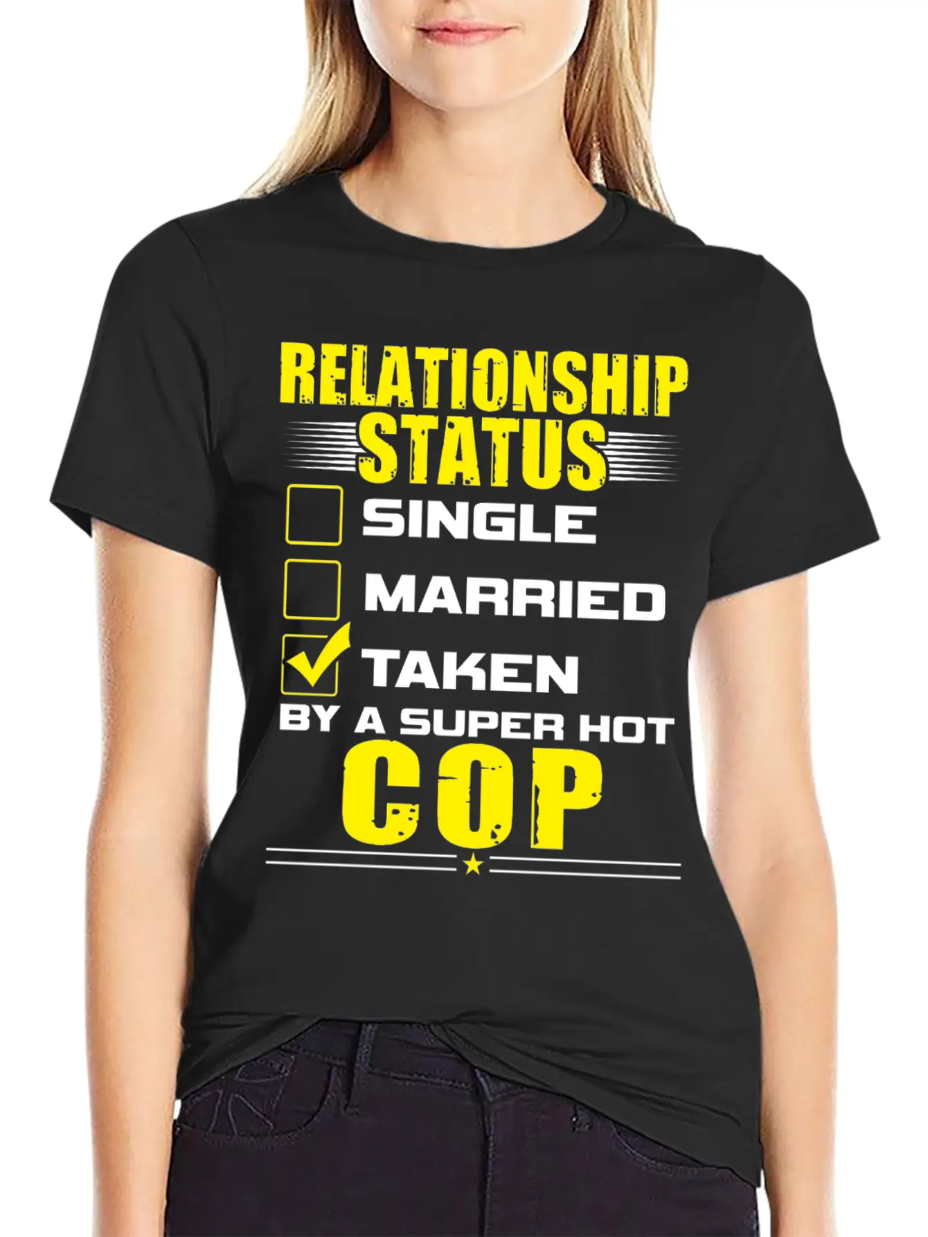 Funny His And Her Clothing Gift Idea Cop Unisex Casual T-Shirt – Clean Design For Daily Comfort