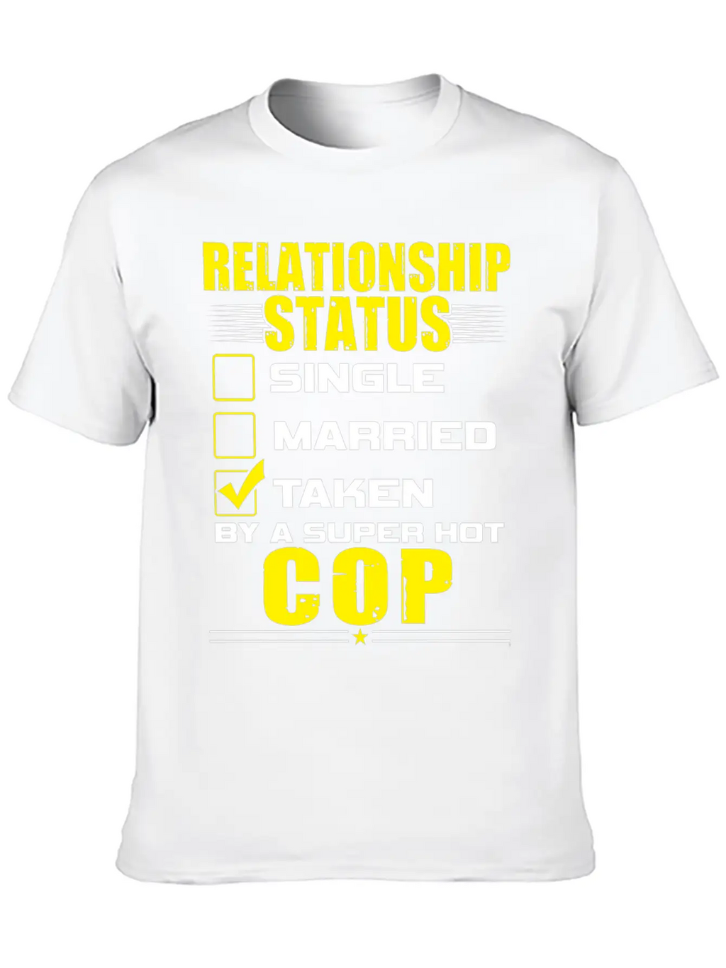 Funny His And Her Clothing Gift Idea Cop Unisex Casual T-Shirt – Clean Design For Daily Comfort