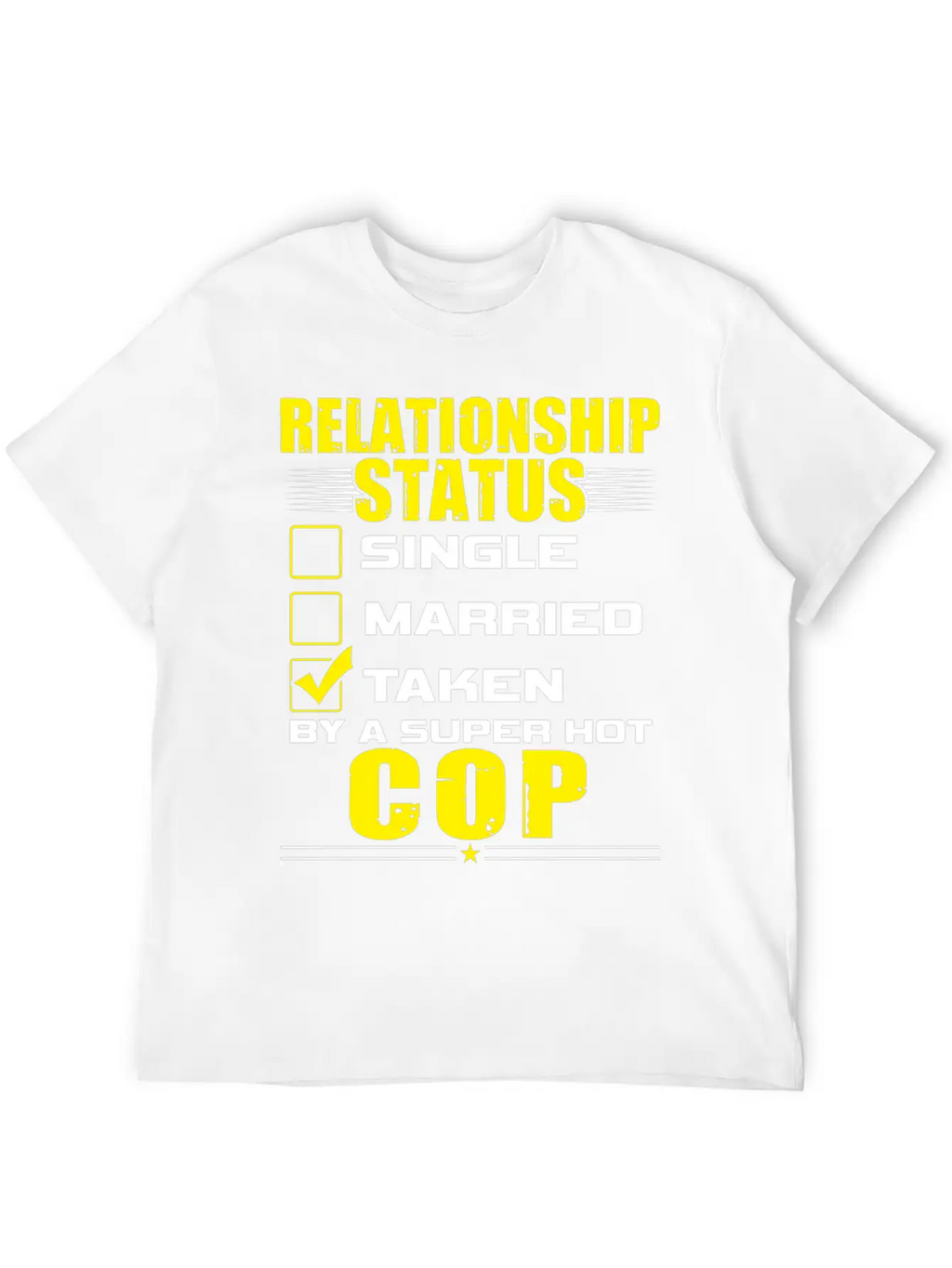 Funny His And Her Clothing Gift Idea Cop Unisex Casual T-Shirt – Clean Design For Daily Comfort