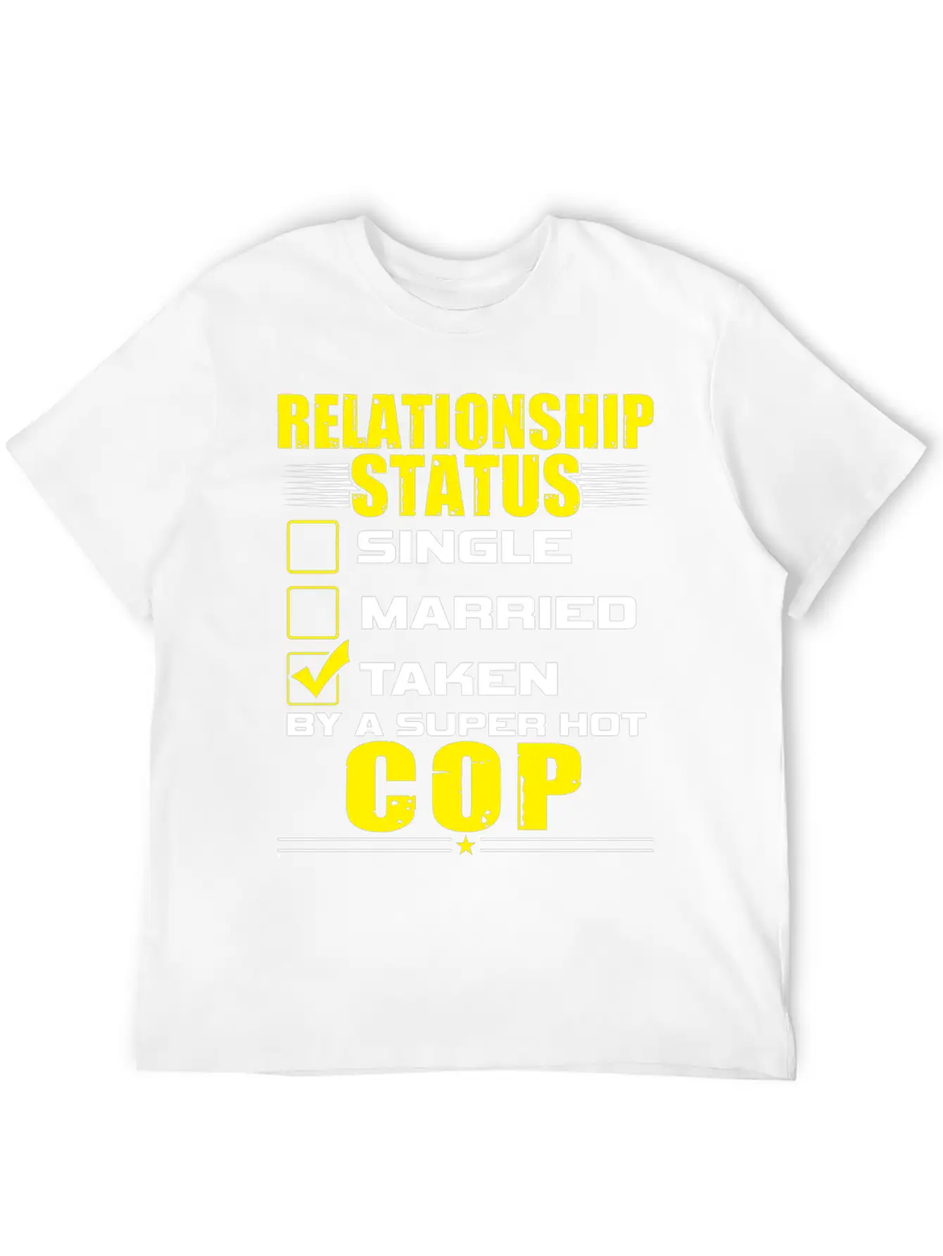 Funny His And Her Clothing Gift Idea Cop Unisex Casual T-Shirt – Clean Design For Daily Comfort