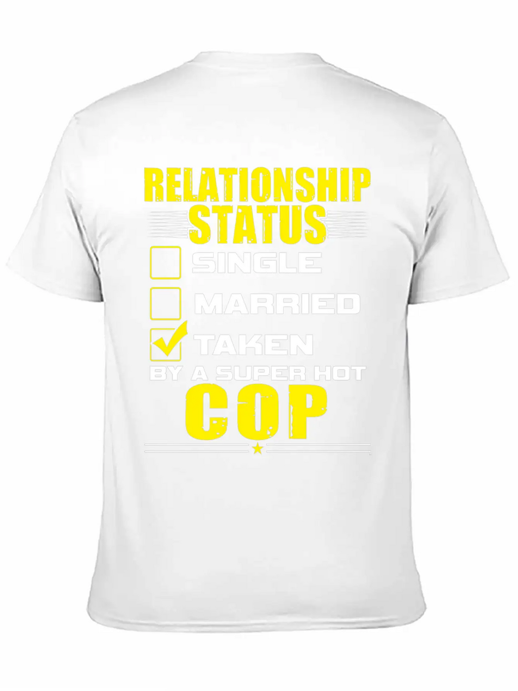 Funny His And Her Clothing Gift Idea Cop Unisex Casual T-Shirt – Clean Design For Daily Comfort