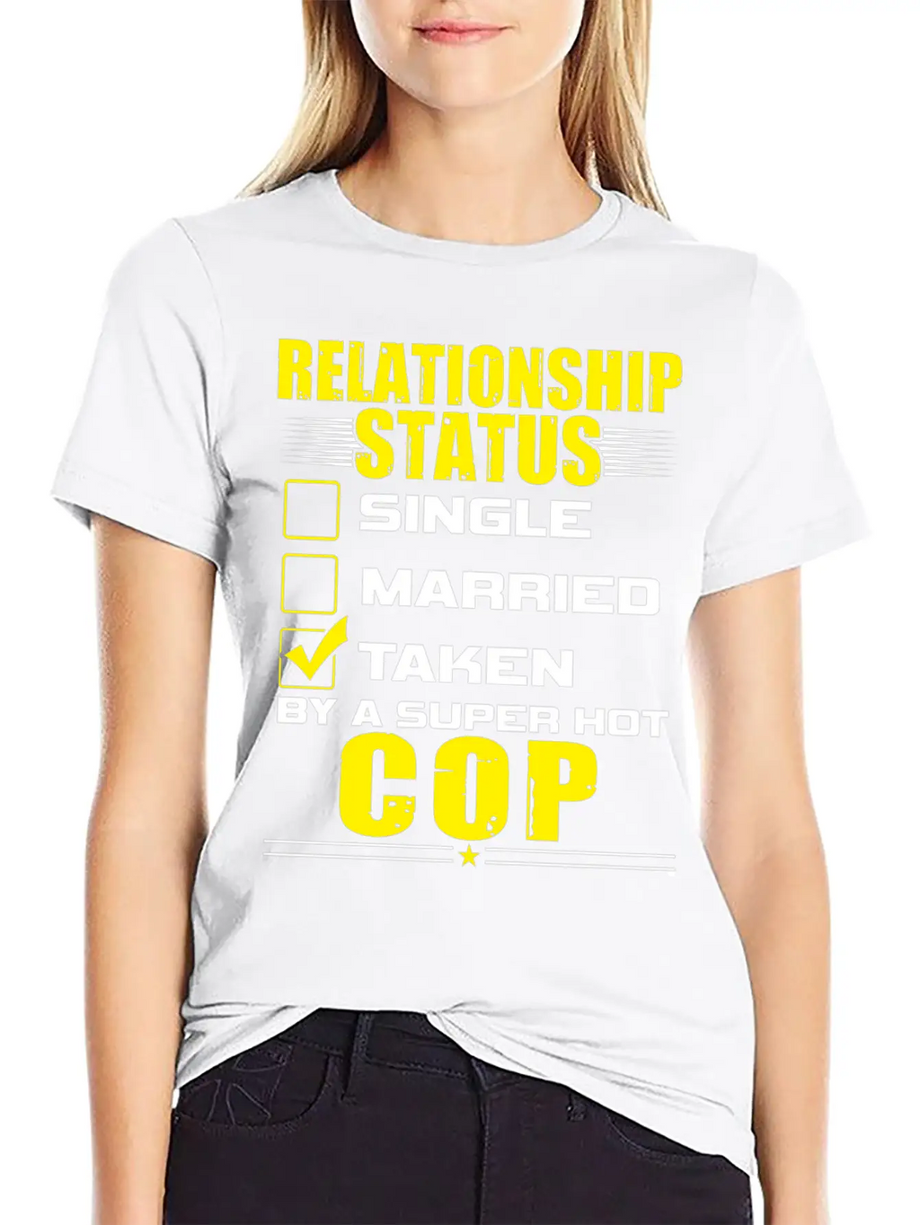Funny His And Her Clothing Gift Idea Cop Unisex Casual T-Shirt – Clean Design For Daily Comfort