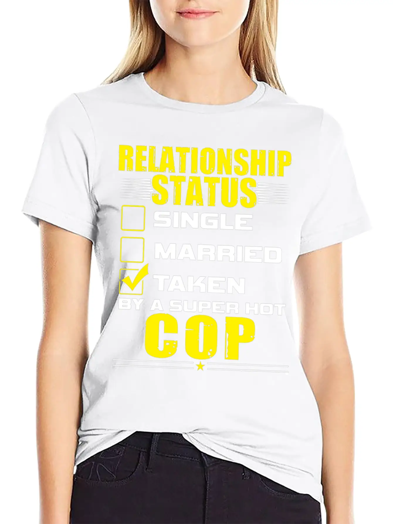 Funny His And Her Clothing Gift Idea Cop Unisex Casual T-Shirt – Clean Design For Daily Comfort