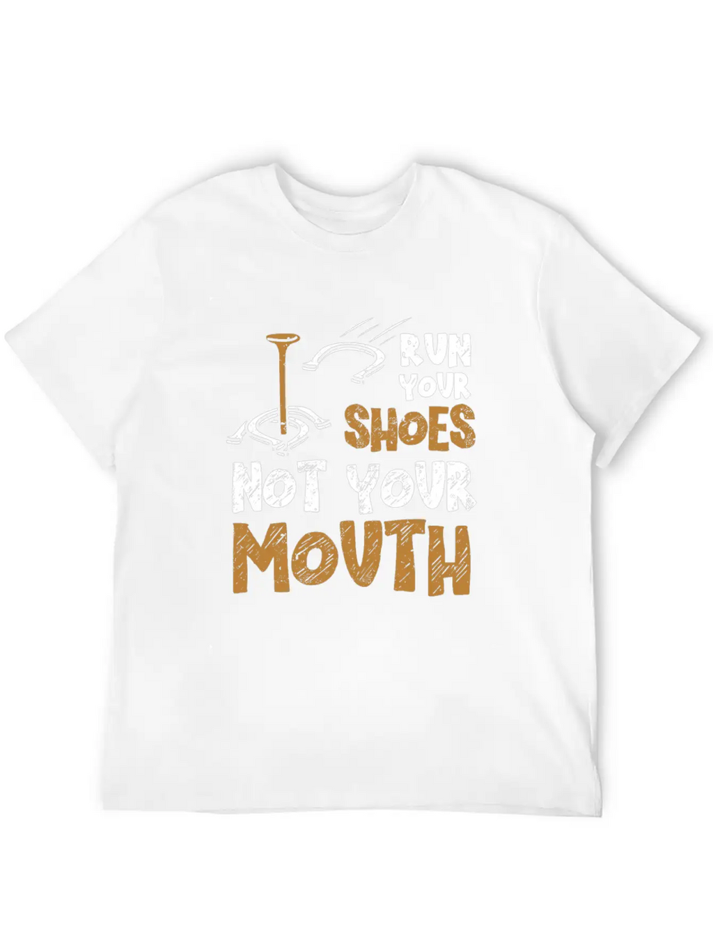 Funny Horseshoe Pitching Breathable Soft Cotton T-Shirt – Timeless Casual Look