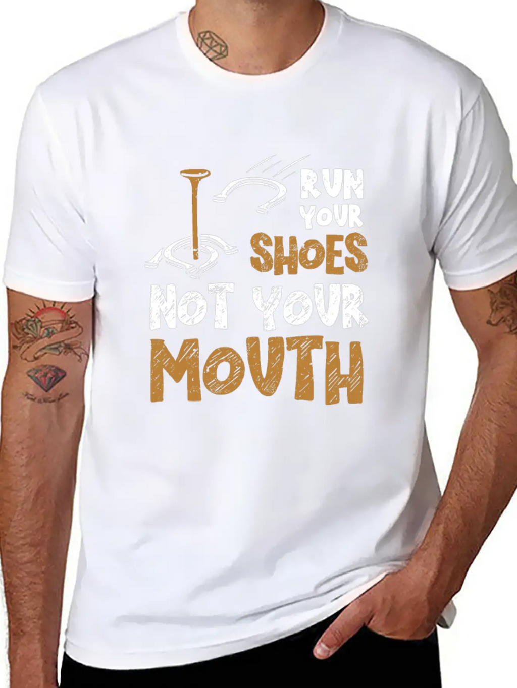 Funny Horseshoe Pitching Breathable Soft Cotton T-Shirt – Timeless Casual Look