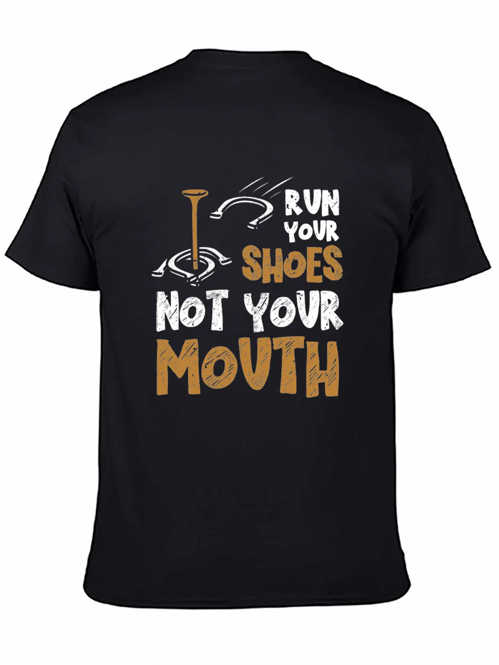 Funny Horseshoe Pitching Breathable Soft Cotton T-Shirt – Timeless Casual Look