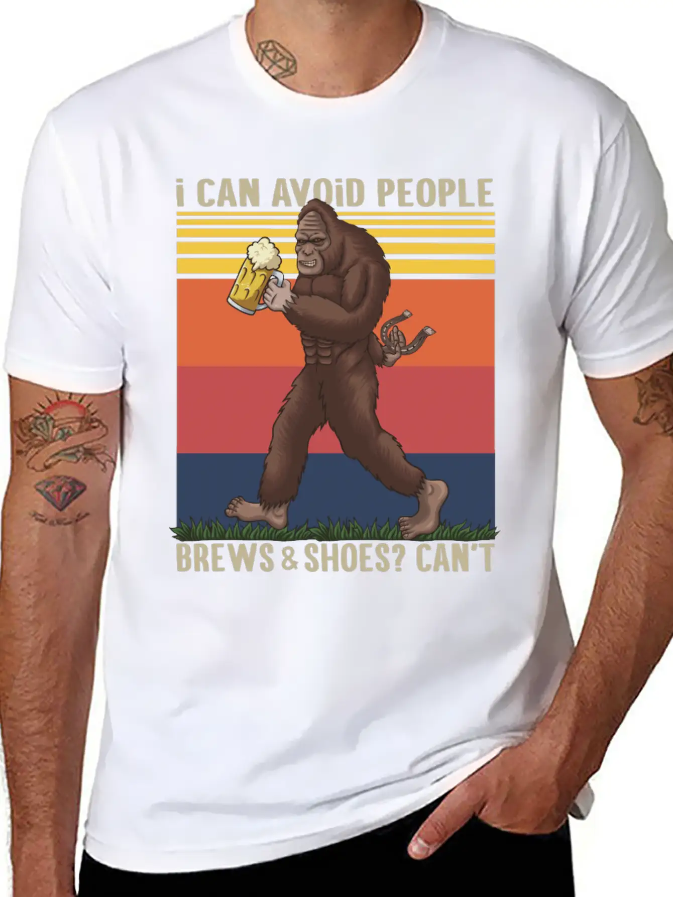 Funny Horseshoe Pitching Game Timeless Short Sleeve Tee – Comfy And Minimalist Design