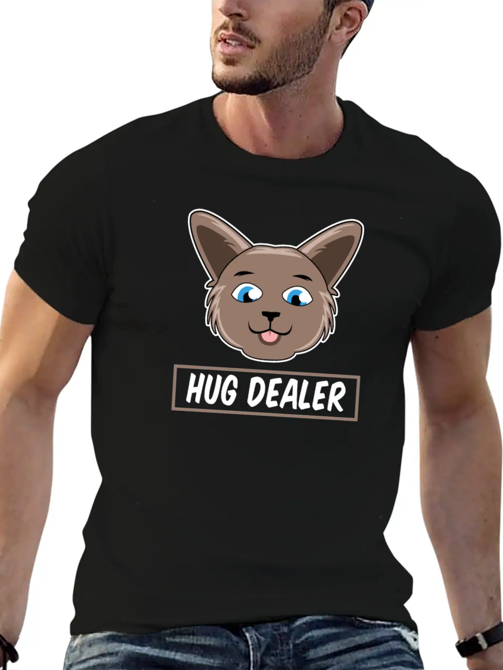 Funny Hug Dealer Unisex Casual T-Shirt – Clean Design For Daily Comfort