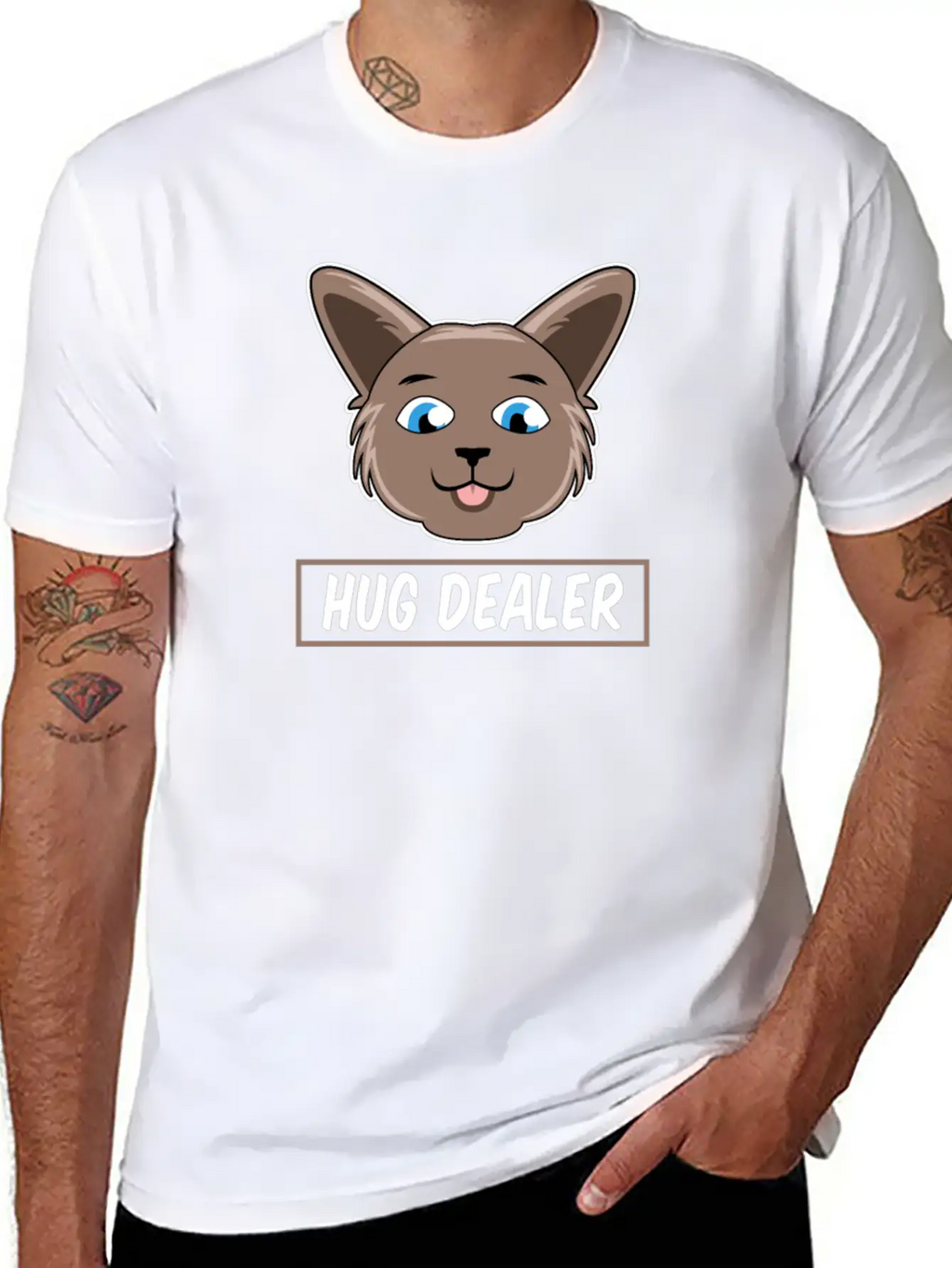 Funny Hug Dealer Unisex Casual T-Shirt – Clean Design For Daily Comfort