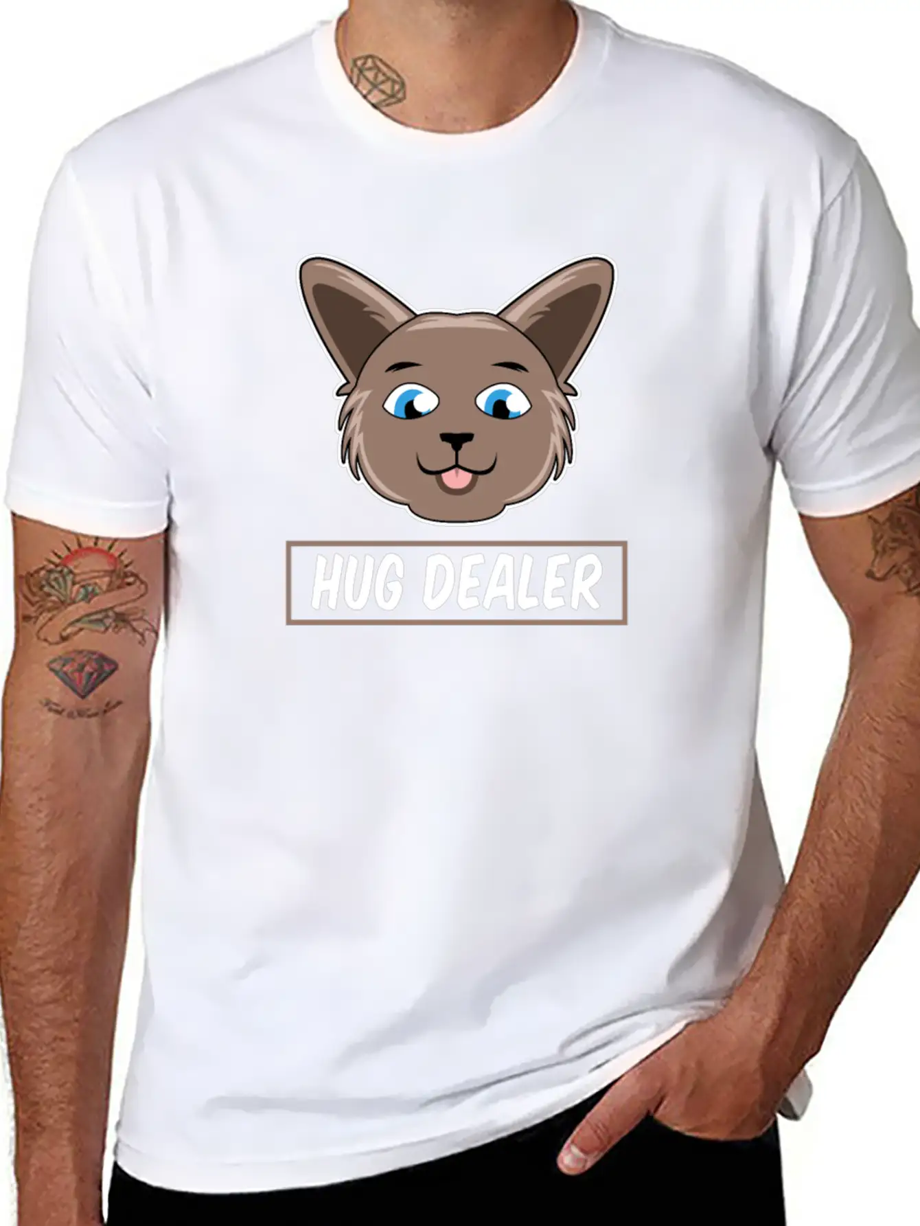 Funny Hug Dealer Unisex Casual T-Shirt – Clean Design For Daily Comfort