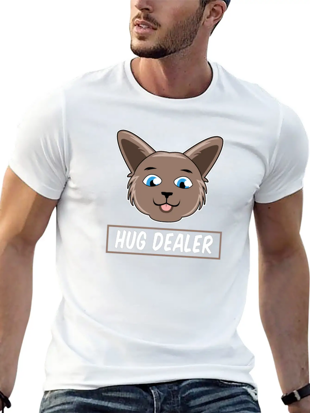 Funny Hug Dealer Unisex Casual T-Shirt – Clean Design For Daily Comfort