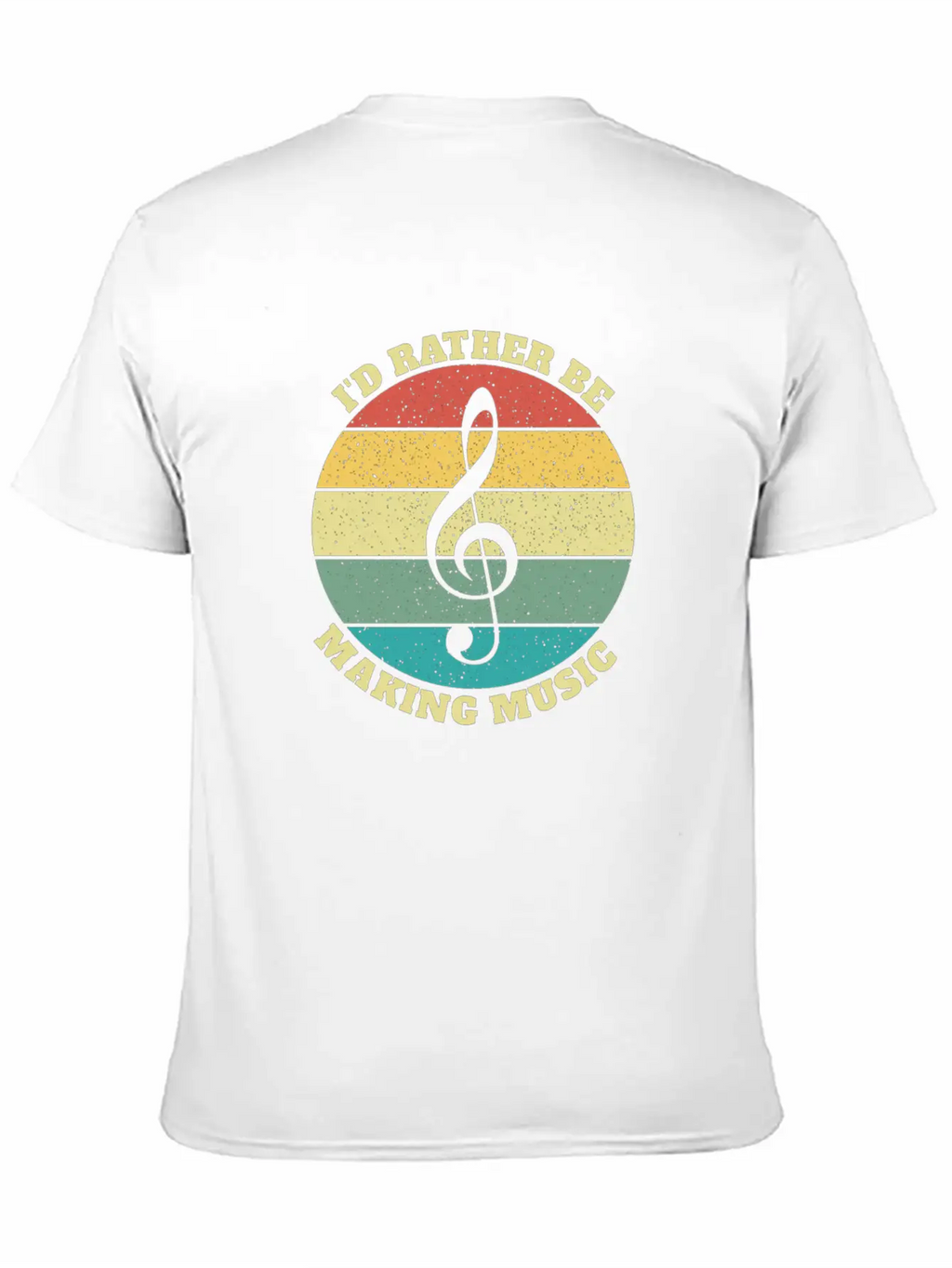 Funny I'd Rather Be Musician Musicians Retro Gift Stylish Everyday T-Shirt – Unisex Basic Cotton Tee