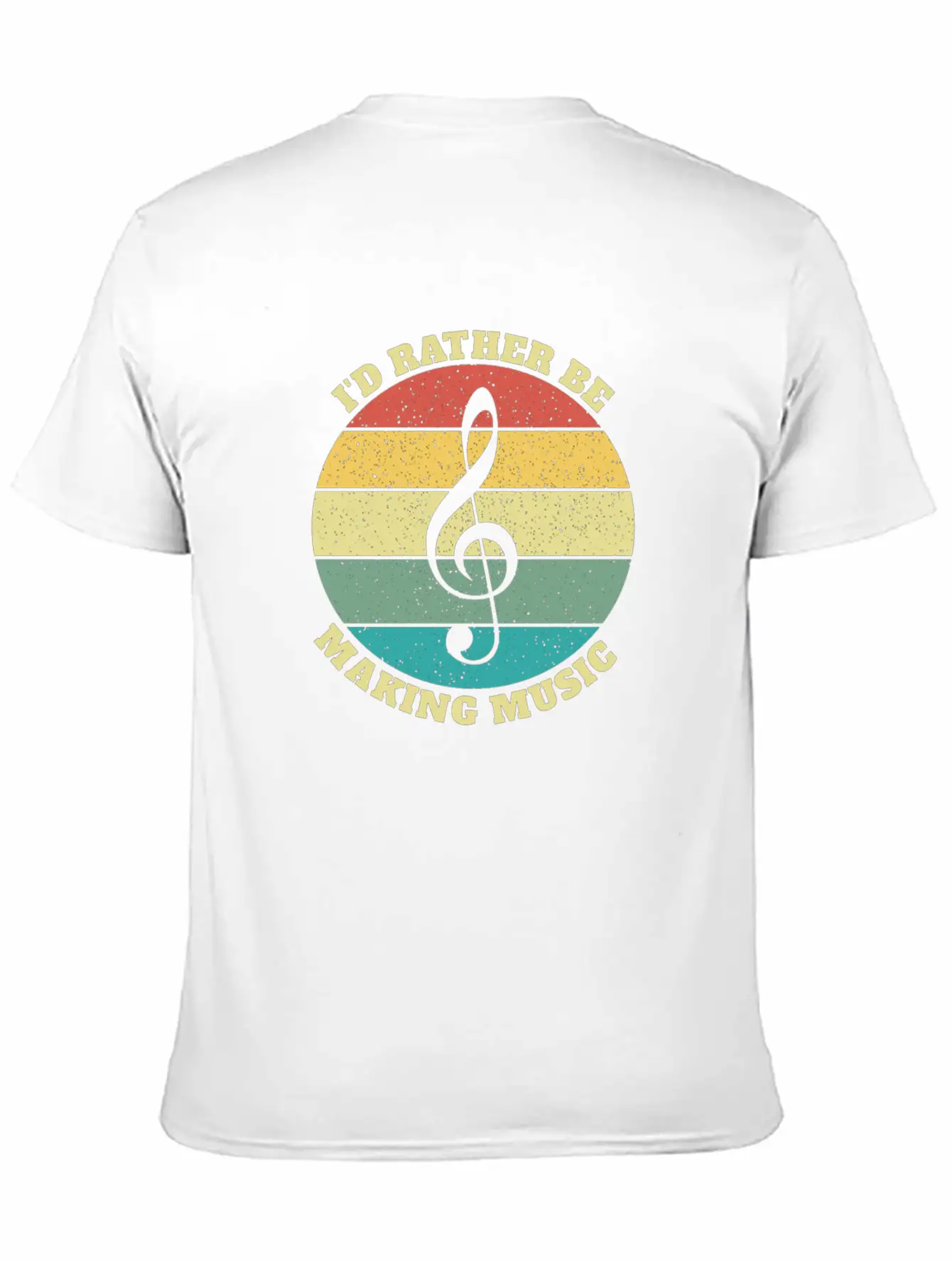 Funny I'd Rather Be Musician Musicians Retro Gift Stylish Everyday T-Shirt – Unisex Basic Cotton Tee
